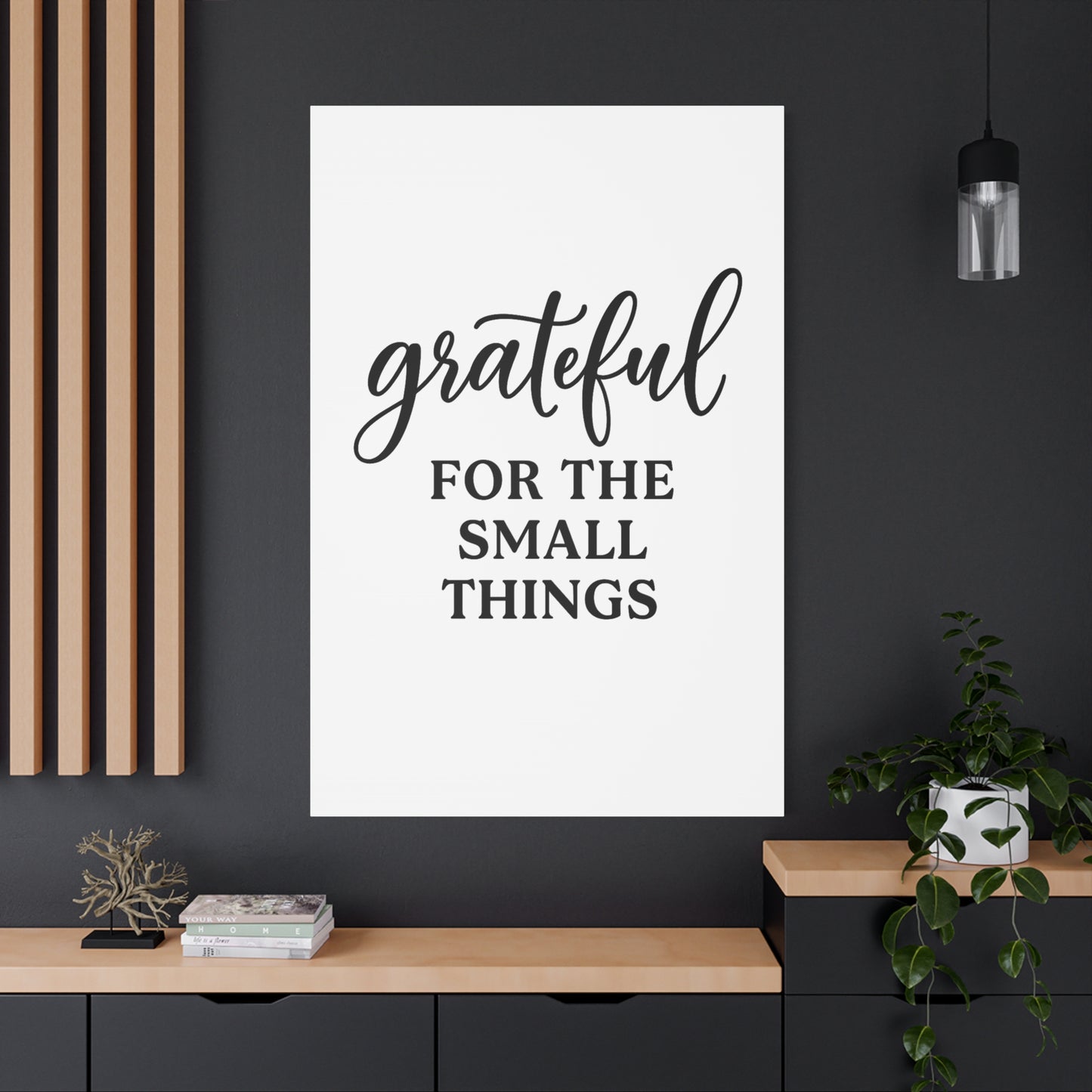 Grateful Wall Art | Inspirational Christian Home Decor-Matte Canvas, Stretched, 1.25"