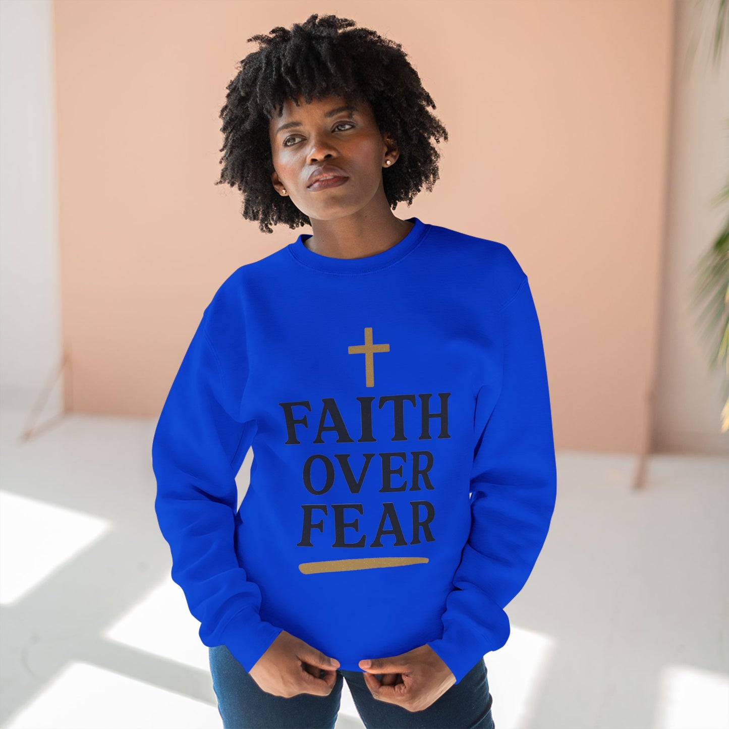 Faith Over Fear Christian Sweatshirt