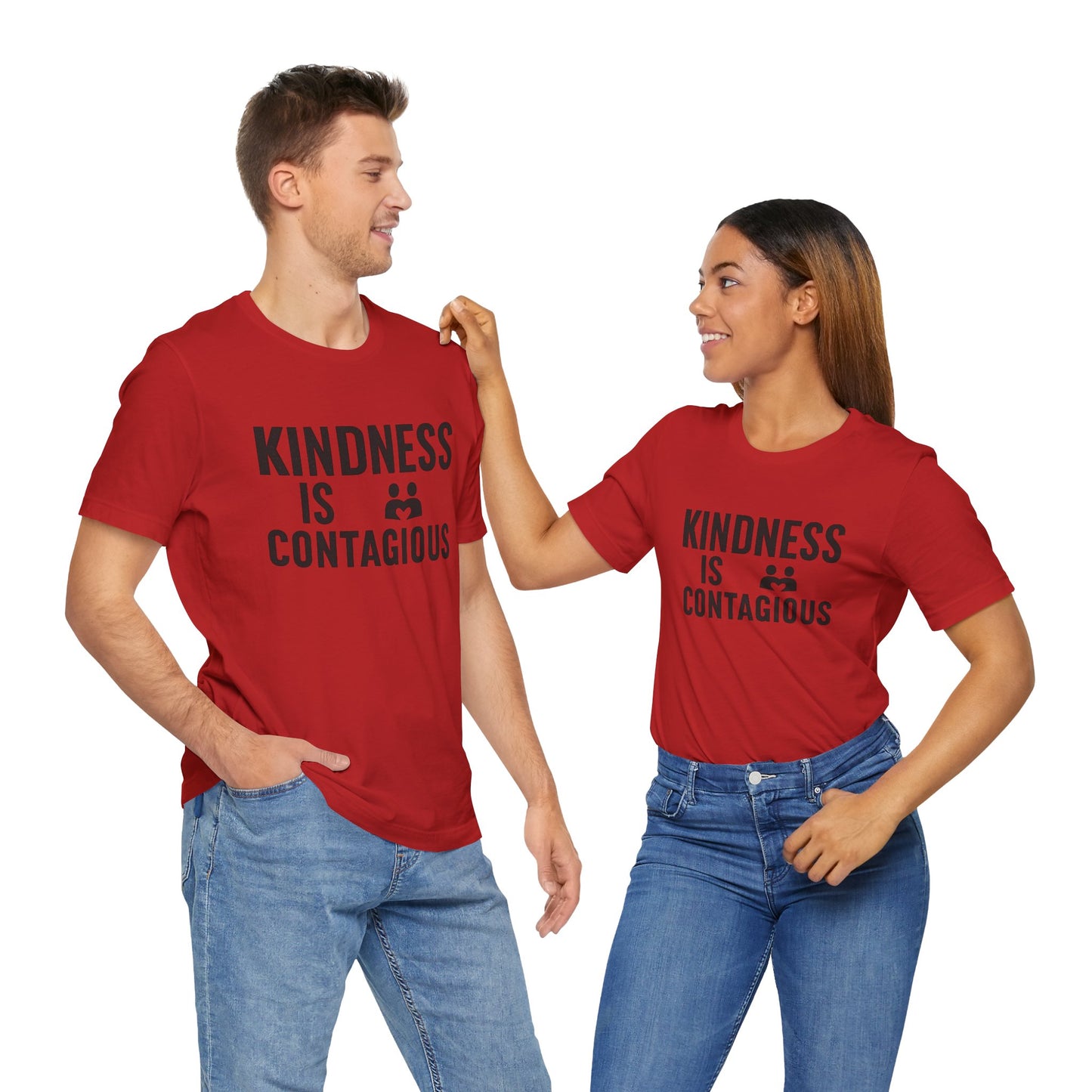Kindness is Contagious Unisex T-Shirt | Soft Jersey Short Sleeve