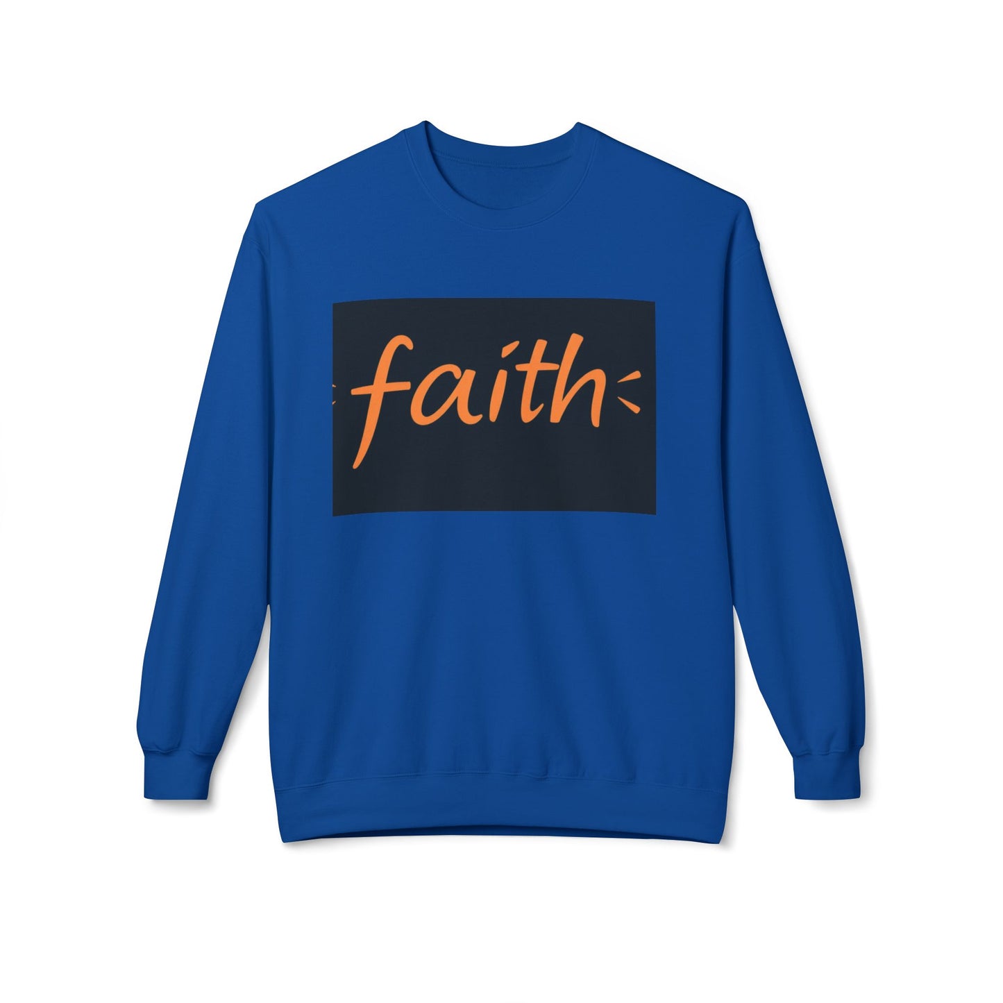Faith Crewneck Sweatshirt, Cozy Unisex Fleece, Inspirational Gift, Everyday Comfort Wear, Fall Fashion, Spiritual Apparel