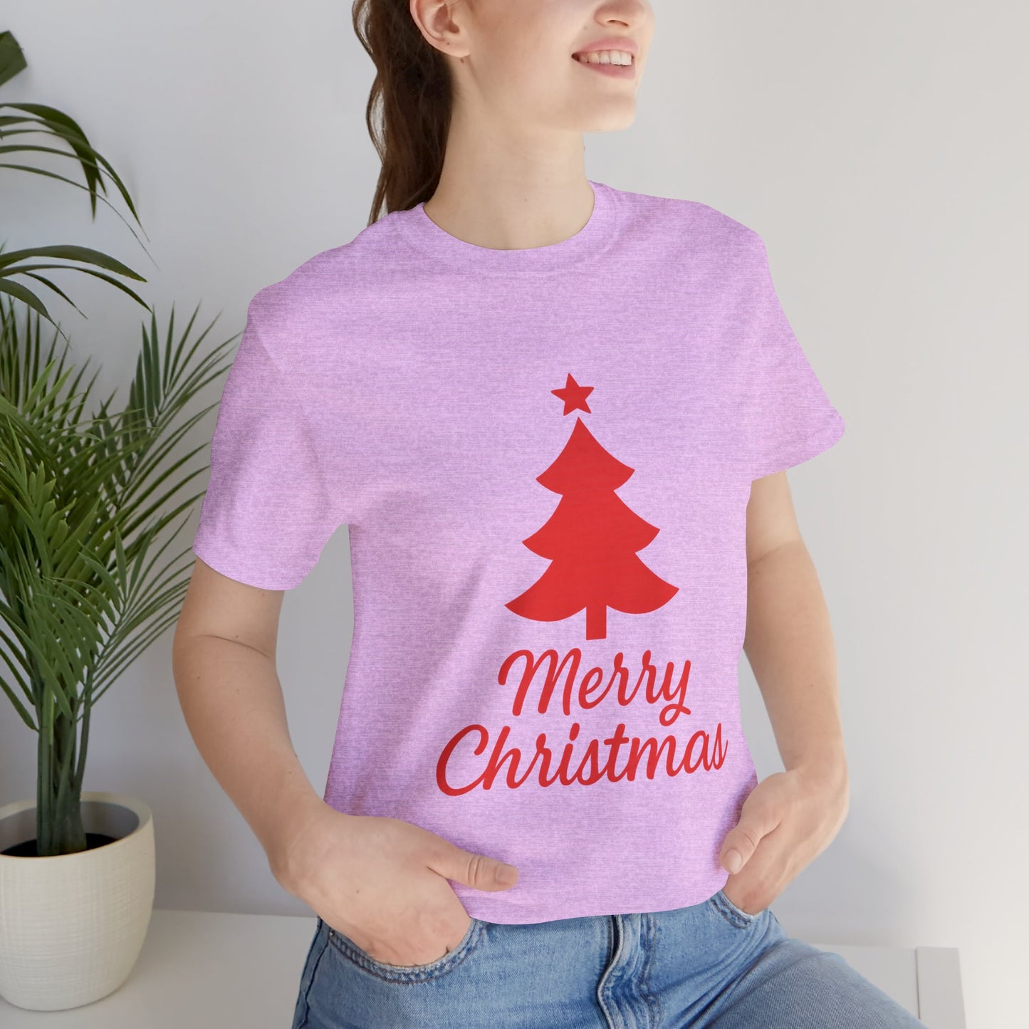 Merry Christmas Unisex Heavy Cotton Tee – Faith-Inspired Holiday Shirt