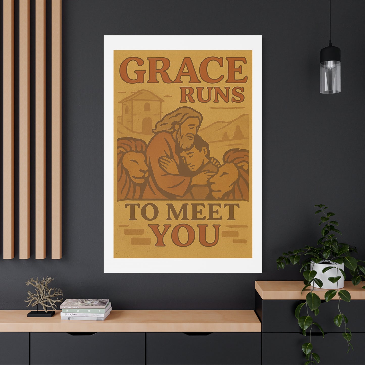The Prodigal Son Wall Art | Vintage Christian Poster – Redemption & Grace Illustration.