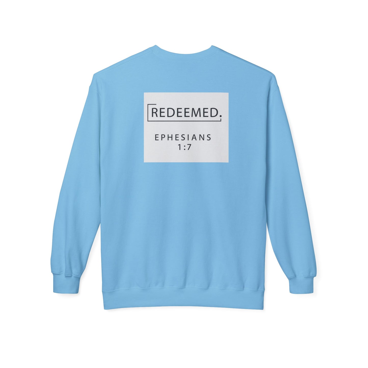 “Redemed” Crewneck Sweatshirt – Unisex Christian Apparel
