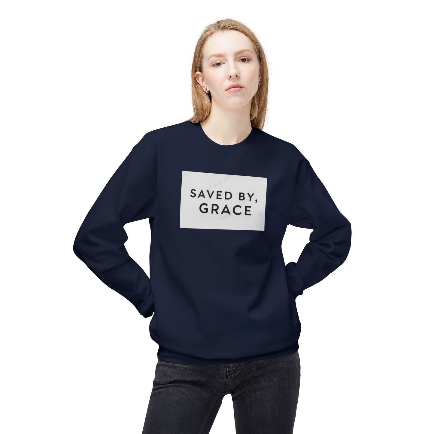 Grace-Filled Crewneck Sweatshirt - Cozy, Unisex Sweatshirt for Faith, Inspirational Gifts, Christian Apparel, Casual Wear, Everyday Comfort