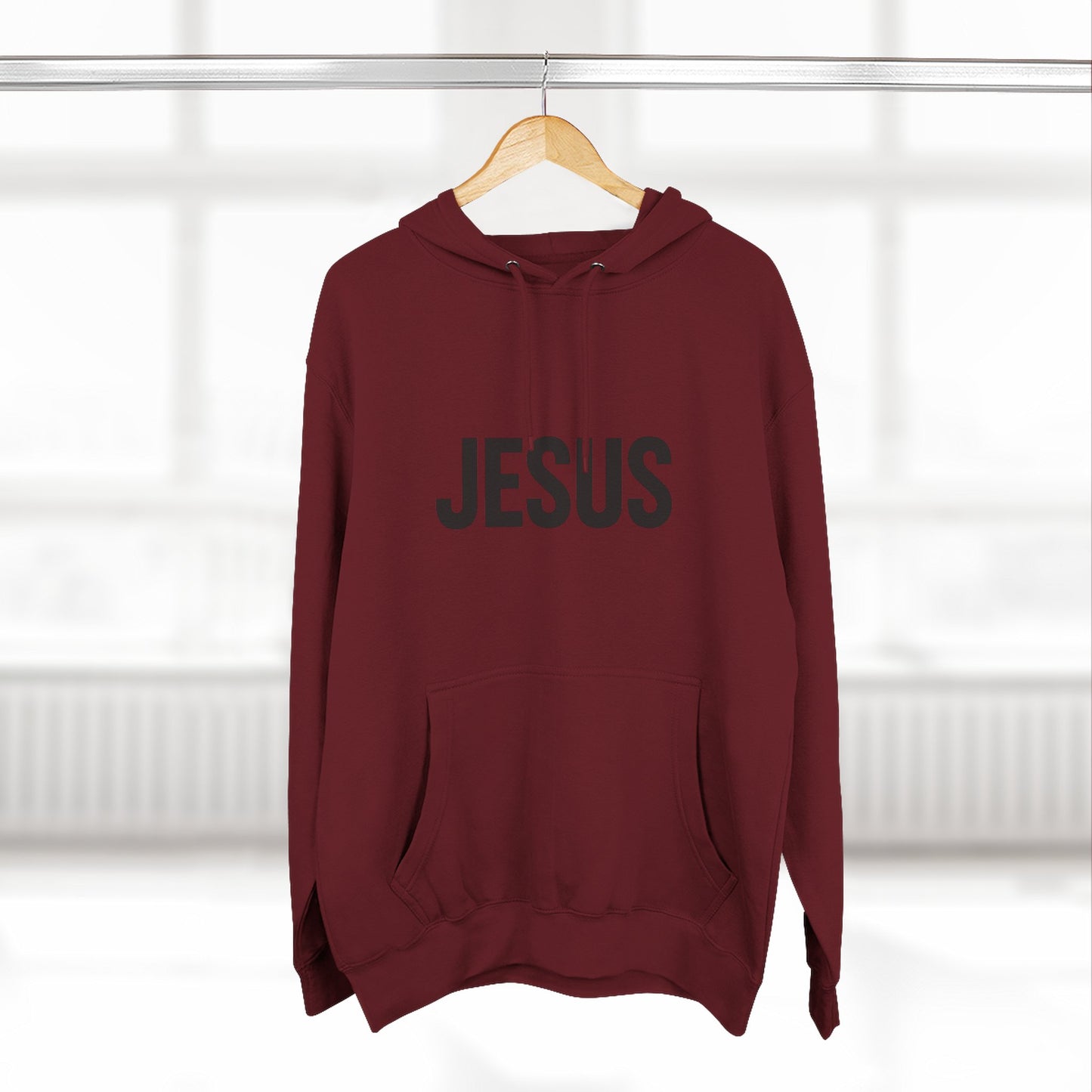 JESUS Unisex Hoodie – Bold Christian Statement Sweatshirt | Faithwear for Everyday Comfort