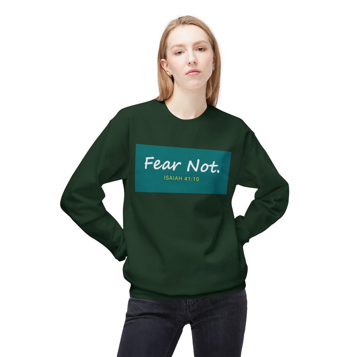 Fear Not Sweatshirt, Unisex Inspirational Crewneck, Bible Quote Gift, Cozy Christian Apparel, Everyday Comfort Wear