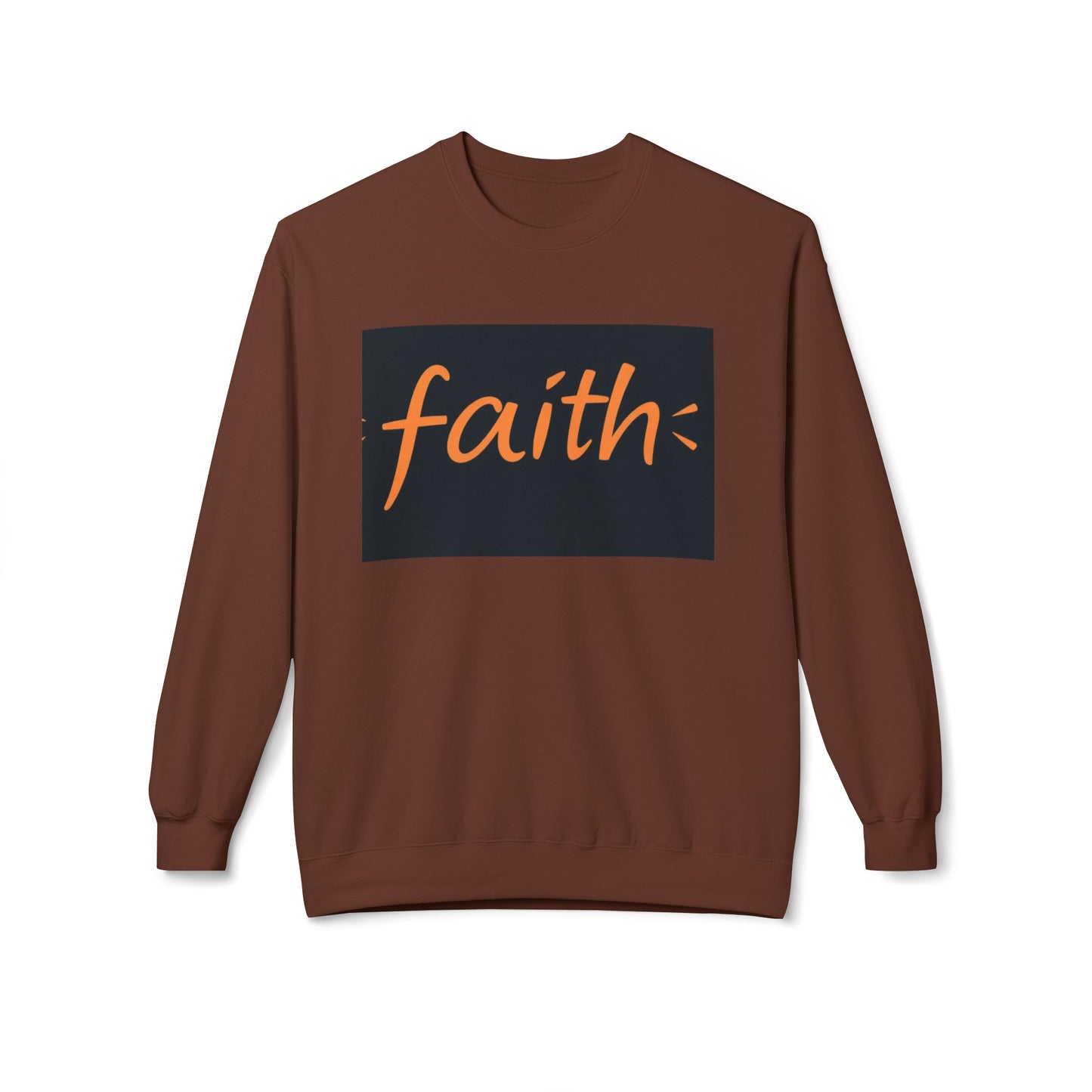 Faith Crewneck Sweatshirt, Cozy Unisex Fleece, Inspirational Gift, Everyday Comfort Wear, Fall Fashion, Spiritual Apparel