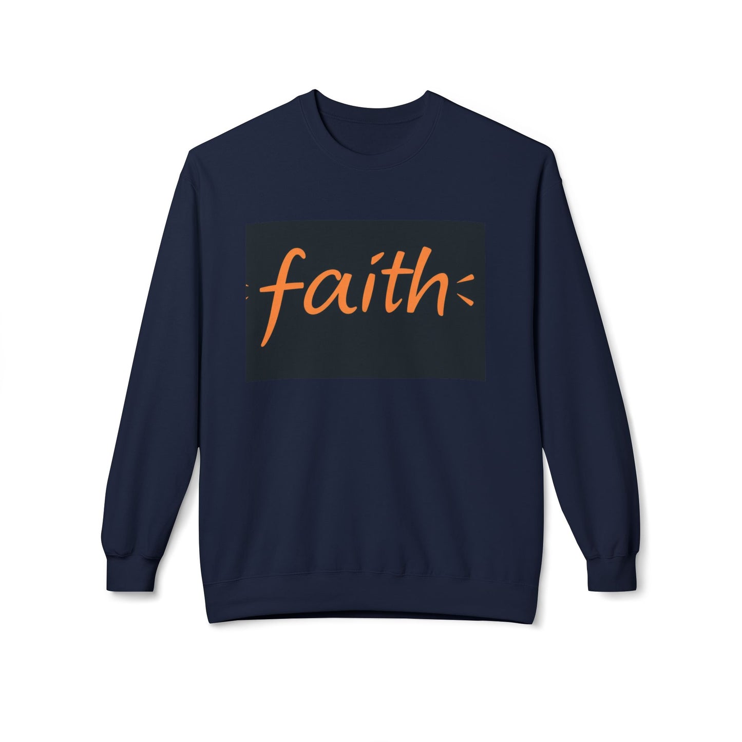 Faith Crewneck Sweatshirt, Cozy Unisex Fleece, Inspirational Gift, Everyday Comfort Wear, Fall Fashion, Spiritual Apparel