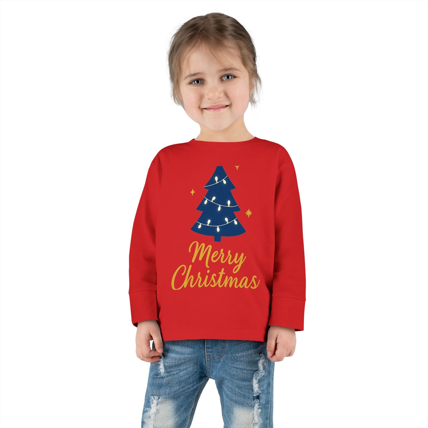 Merry Christmas Toddler Long Sleeve Tee