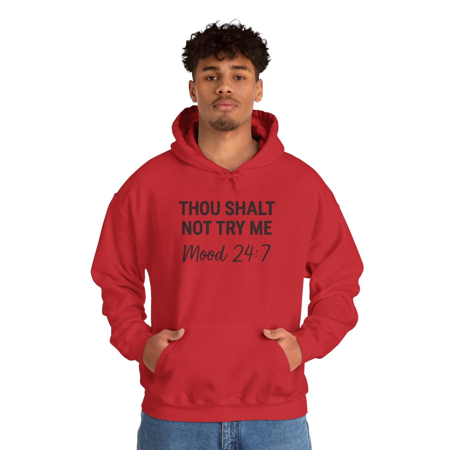 Thou Shall Not Try Me Hoodie – Funny Christian Sweatshirt with Attitude.