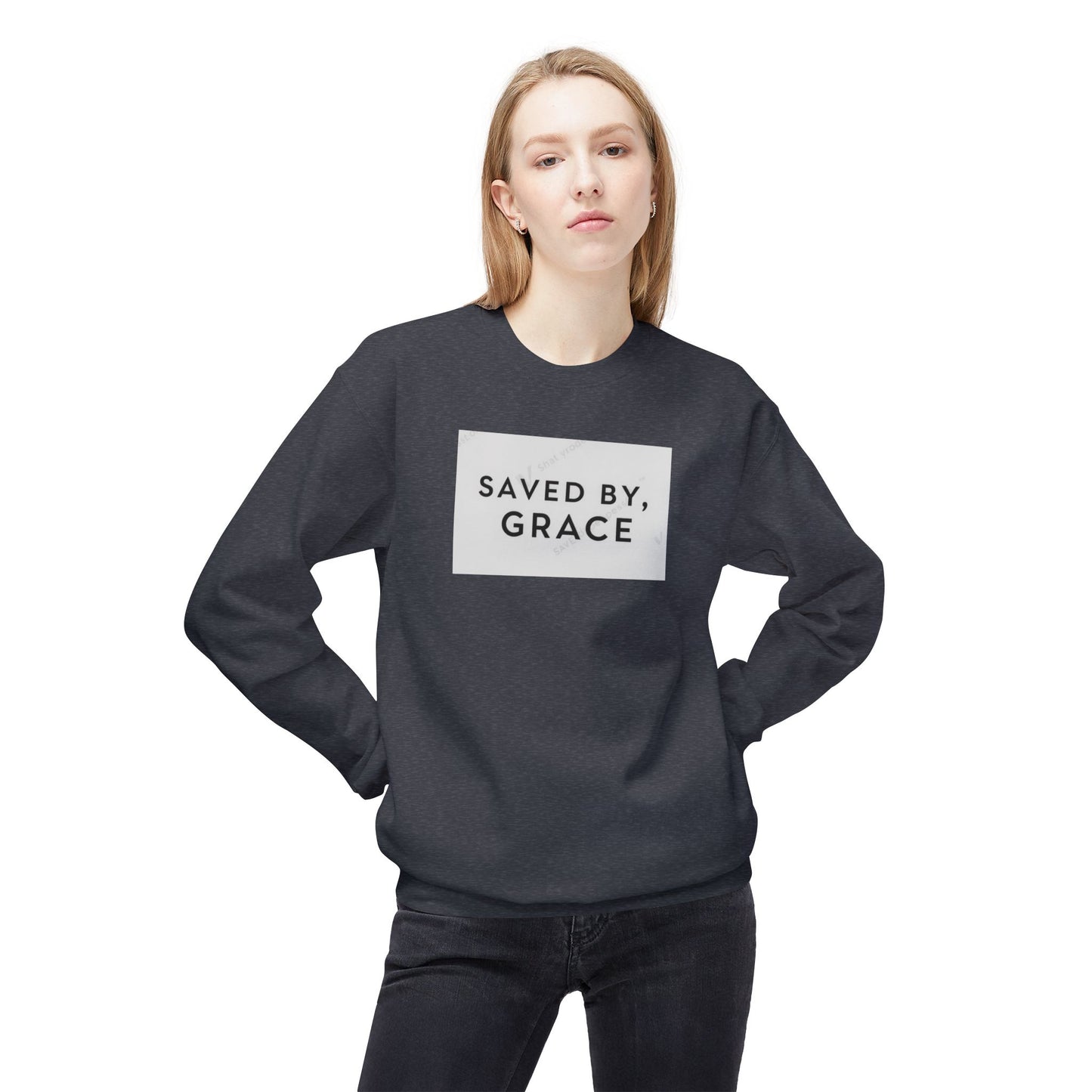 Grace-Filled Crewneck Sweatshirt - Cozy, Unisex Sweatshirt for Faith, Inspirational Gifts, Christian Apparel, Casual Wear, Everyday Comfort