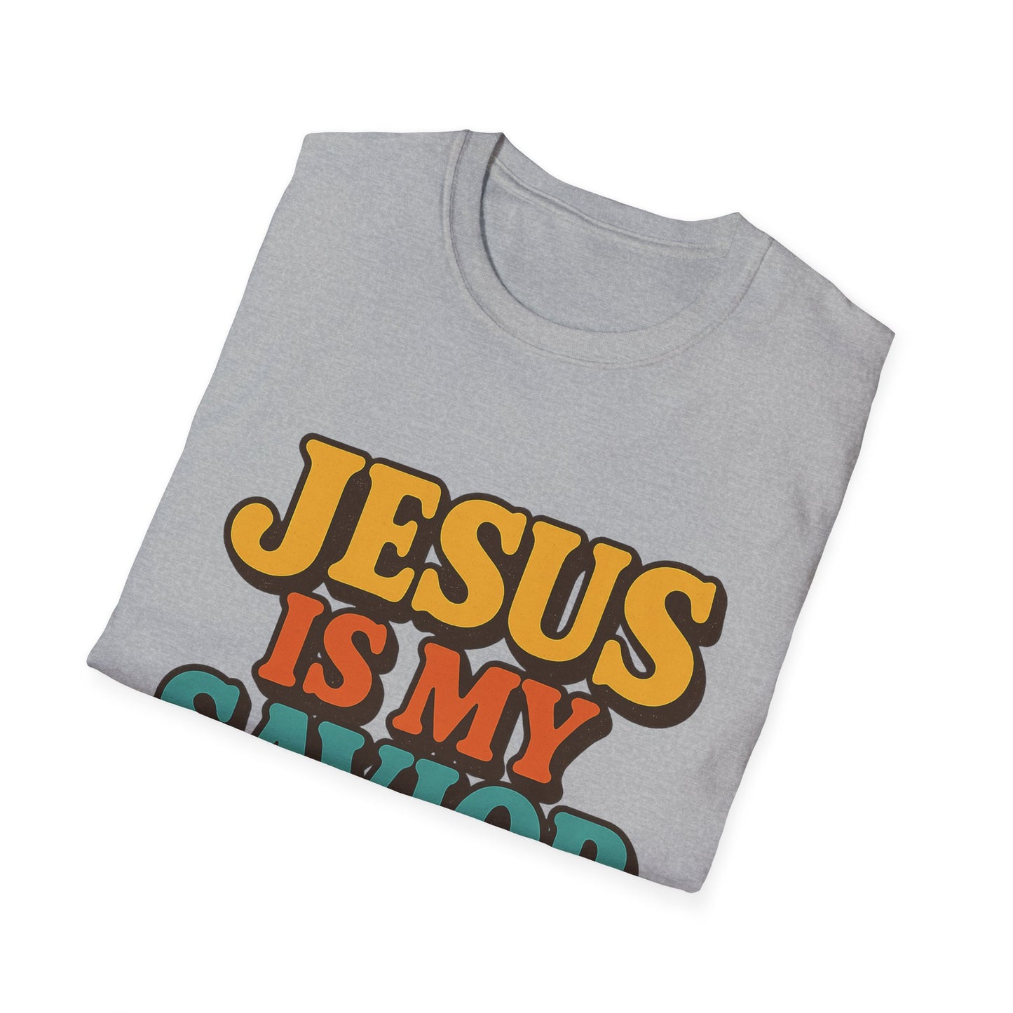 Jesus Is My Saviour Softstyle Christian Tee | Faith T-Shirt for Men & Women.