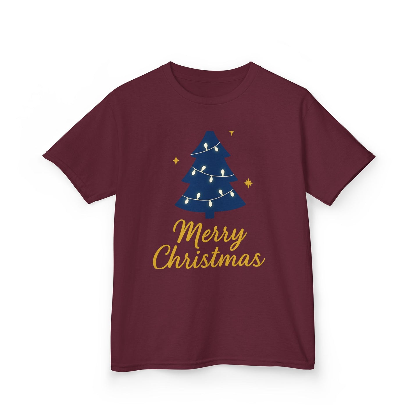 Merry Christmas Kids Heavy Cotton Tee – Christian Holiday Shirt for Children