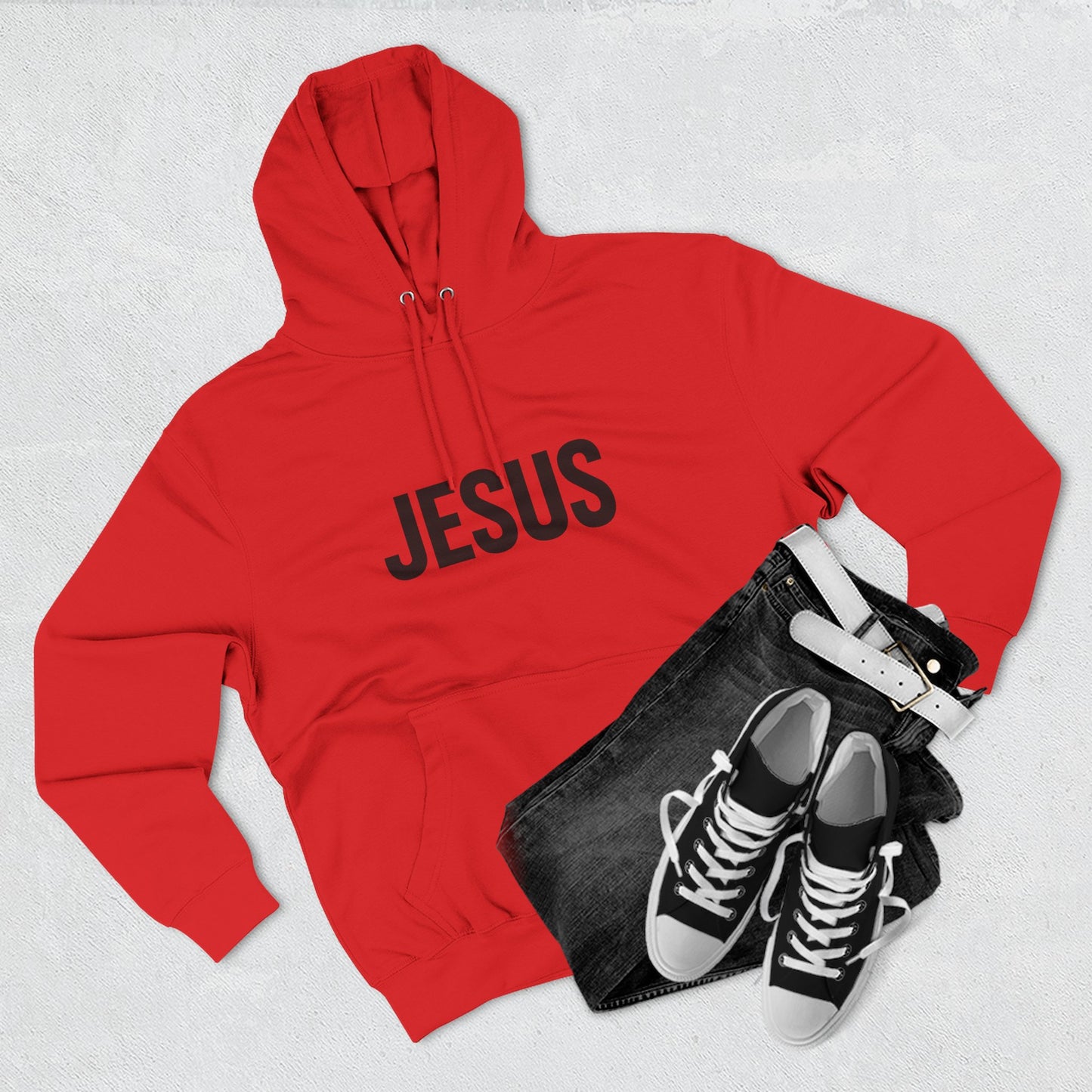 JESUS Unisex Hoodie – Bold Christian Statement Sweatshirt | Faithwear for Everyday Comfort