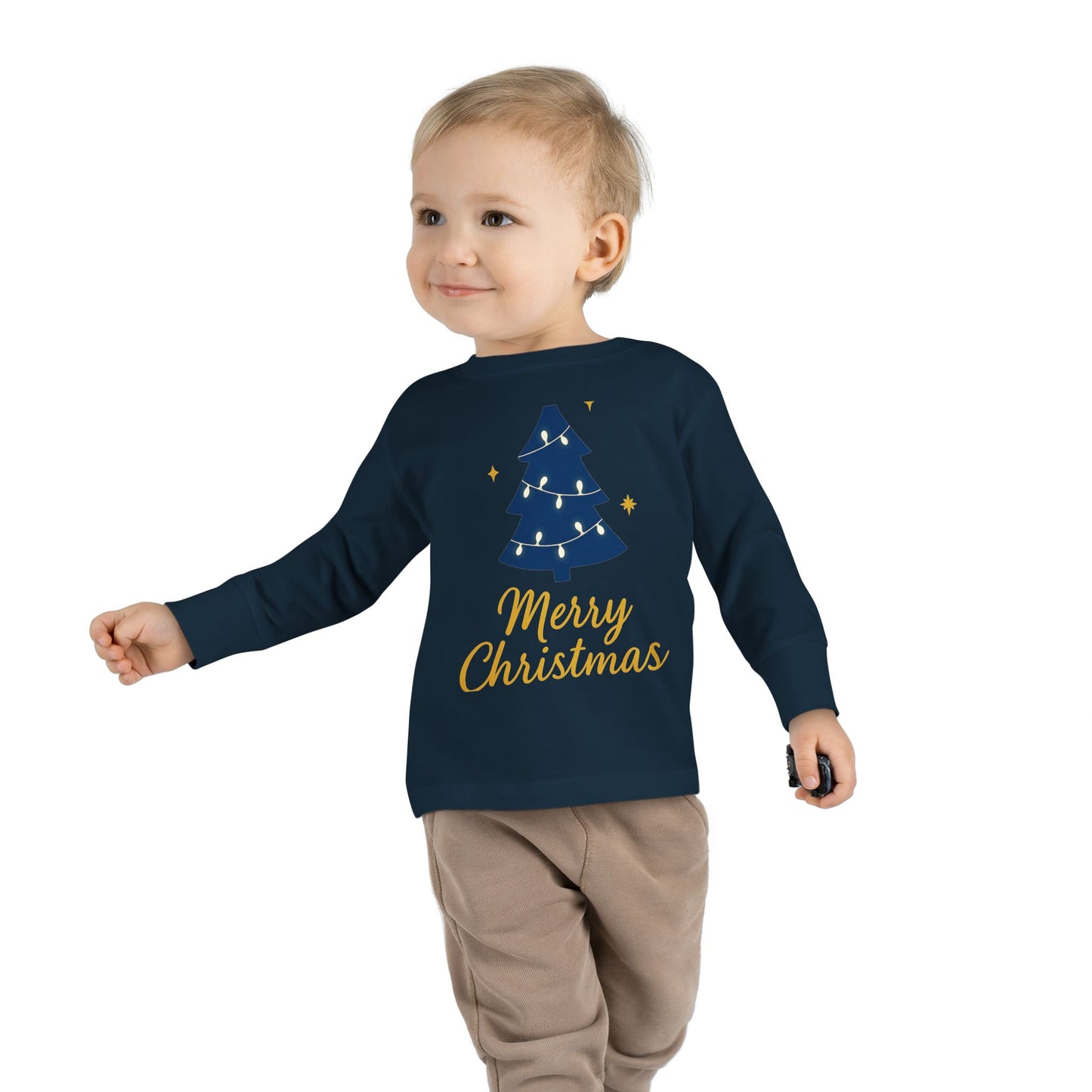 Merry Christmas Toddler Long Sleeve Tee