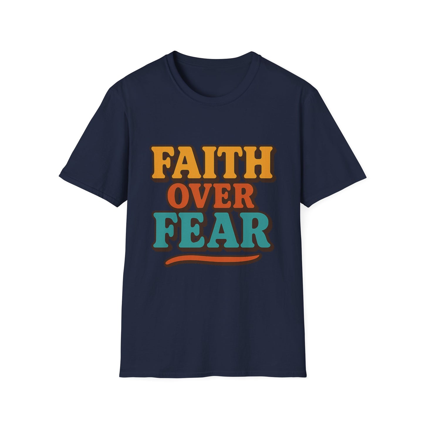 Faith Over Fear Christian T-Shirt – Softstyle Unisex Inspirational Tee for Women & Men.