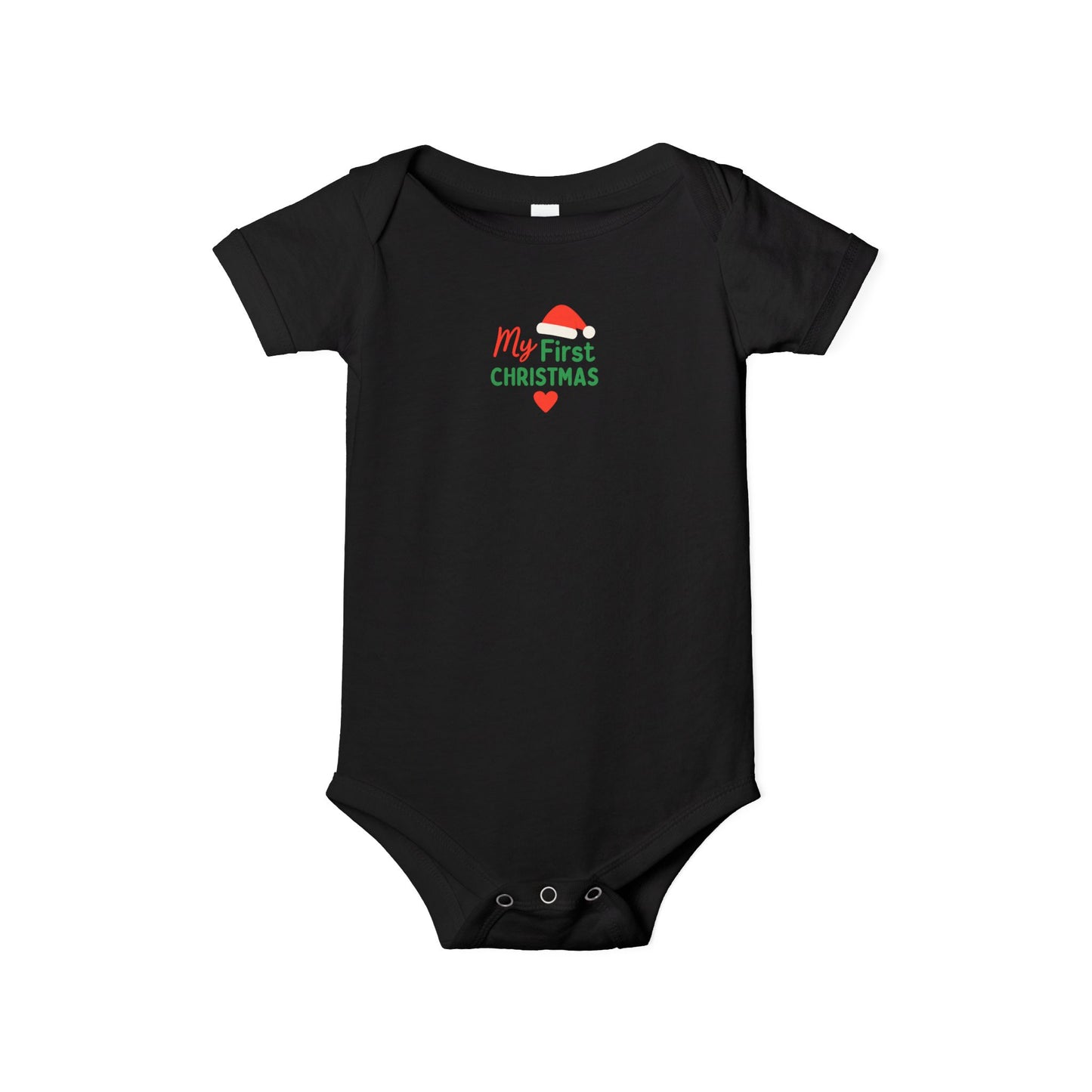 Baby’s First Christmas | Christian Infant Jersey One Piece – Soft & Festive Holiday Bodysuit