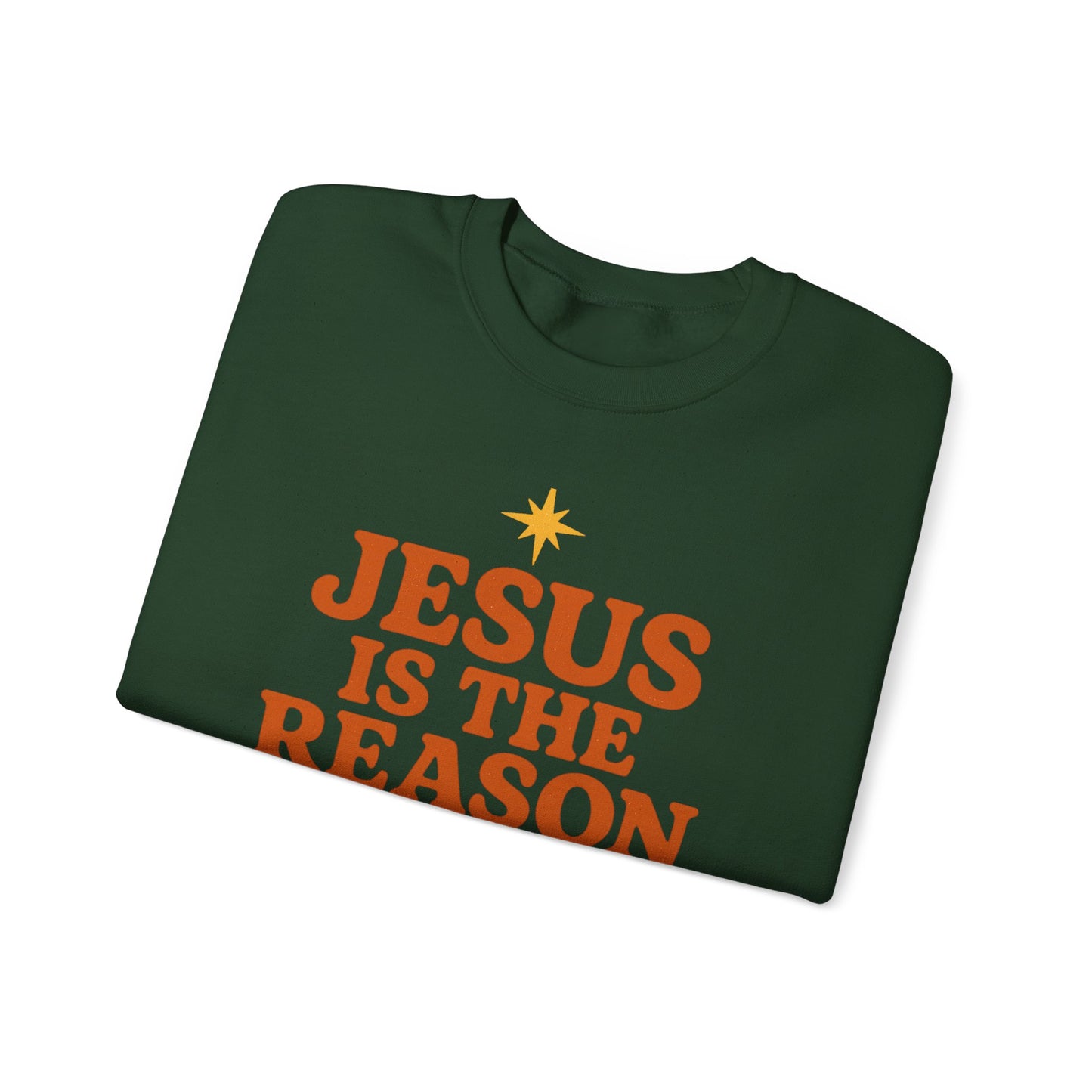 Jesus Is the Reason for the Season – Retro Unisex Christian Christmas Sweatshirt