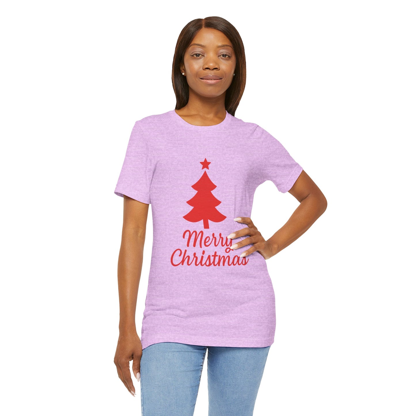 Merry Christmas Unisex Heavy Cotton Tee – Faith-Inspired Holiday Shirt