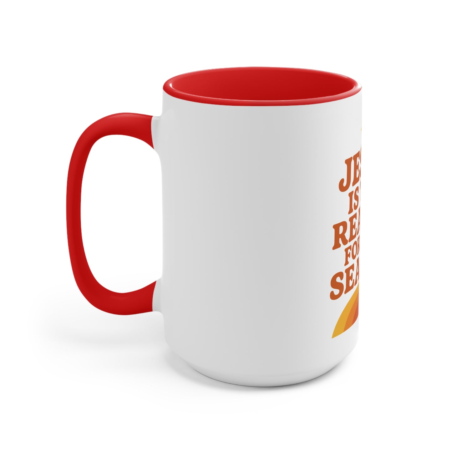 Christmas Accent Mug - "Jesus is the Reason for the Season"