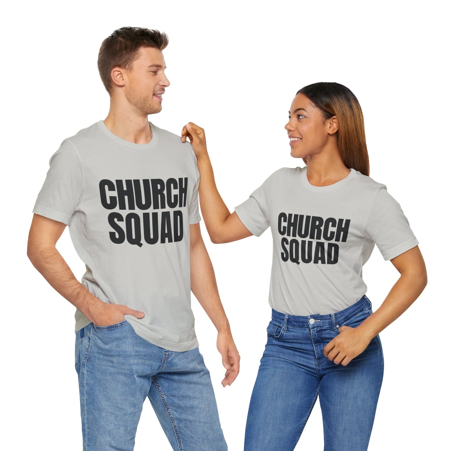 Church Squad Unisex Tee, Christian Apparel, Group Outing Shirt, Faith-Based Gift, Church Events Clothing