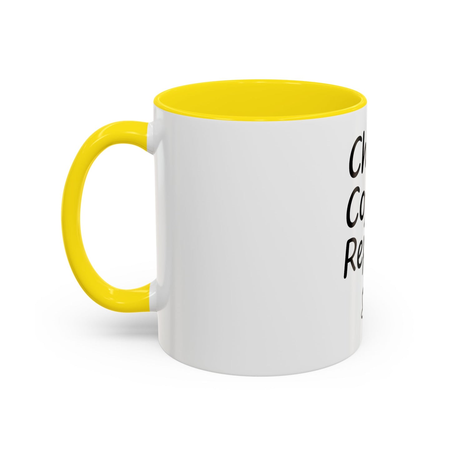 Christ Coffee Repeat Accent Mug | Christian Coffee Cup | 11oz