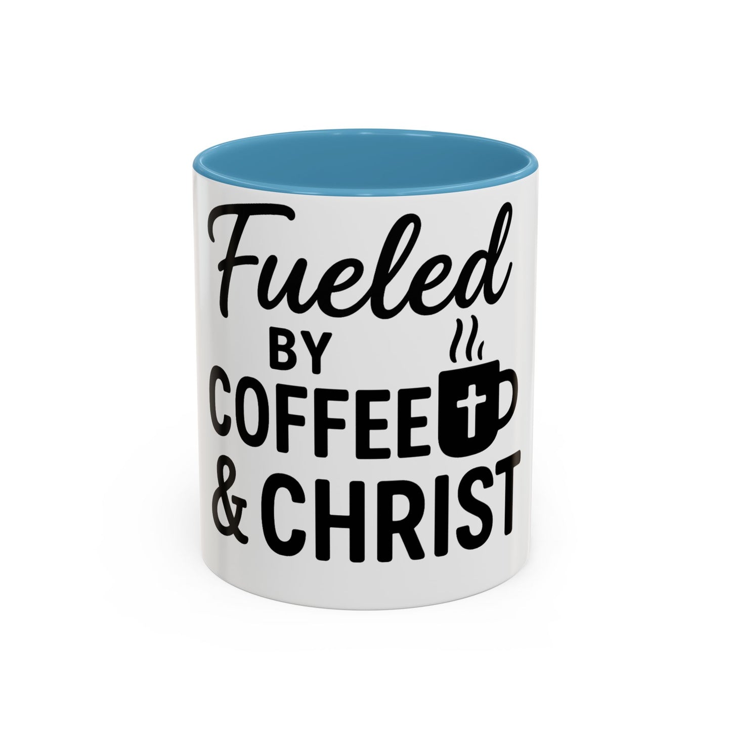 Fueled by Coffee & Christ Christian Mug – Inspirational Morning Cup