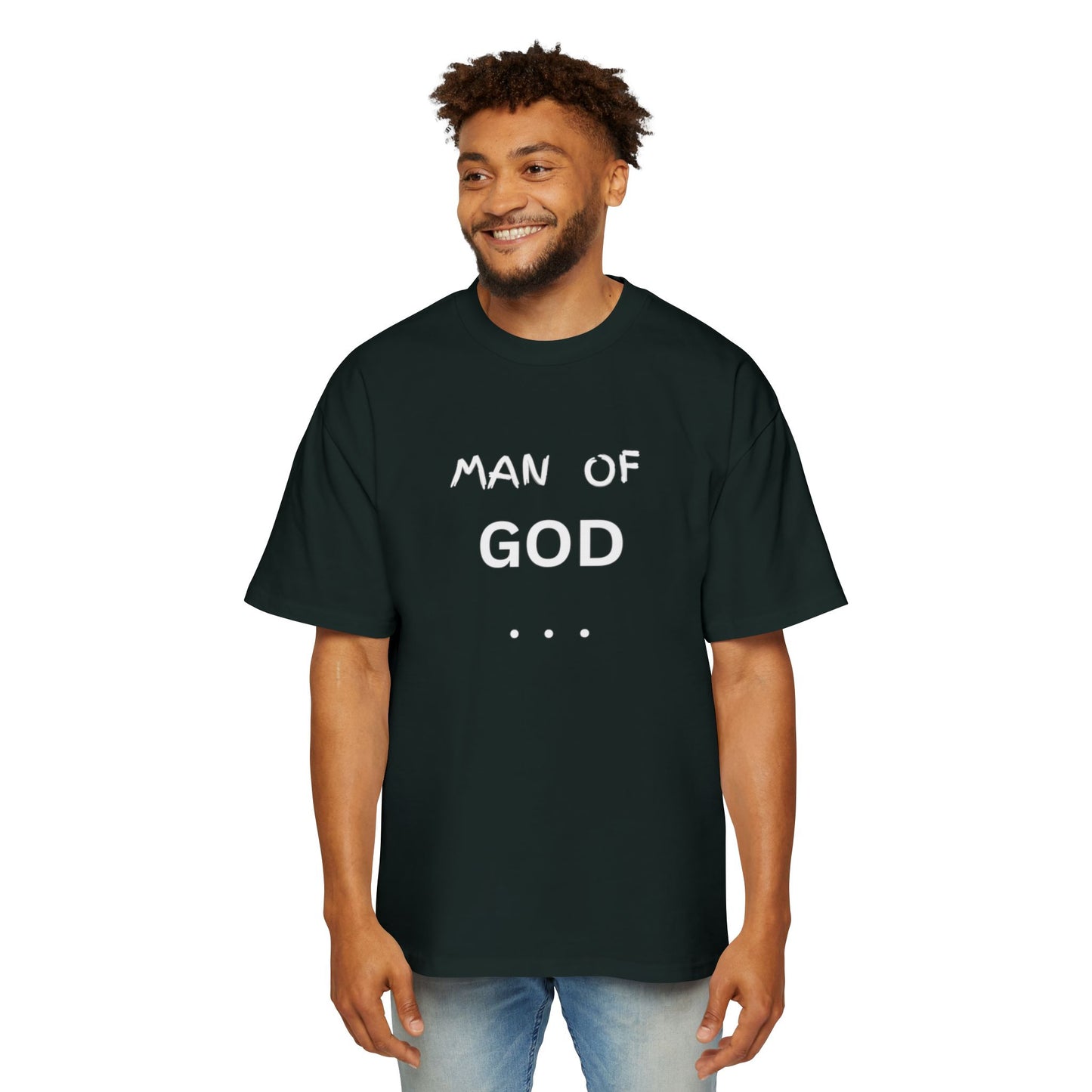 Christian Men’s T-Shirt – Bold “Man of God” Faith Tee