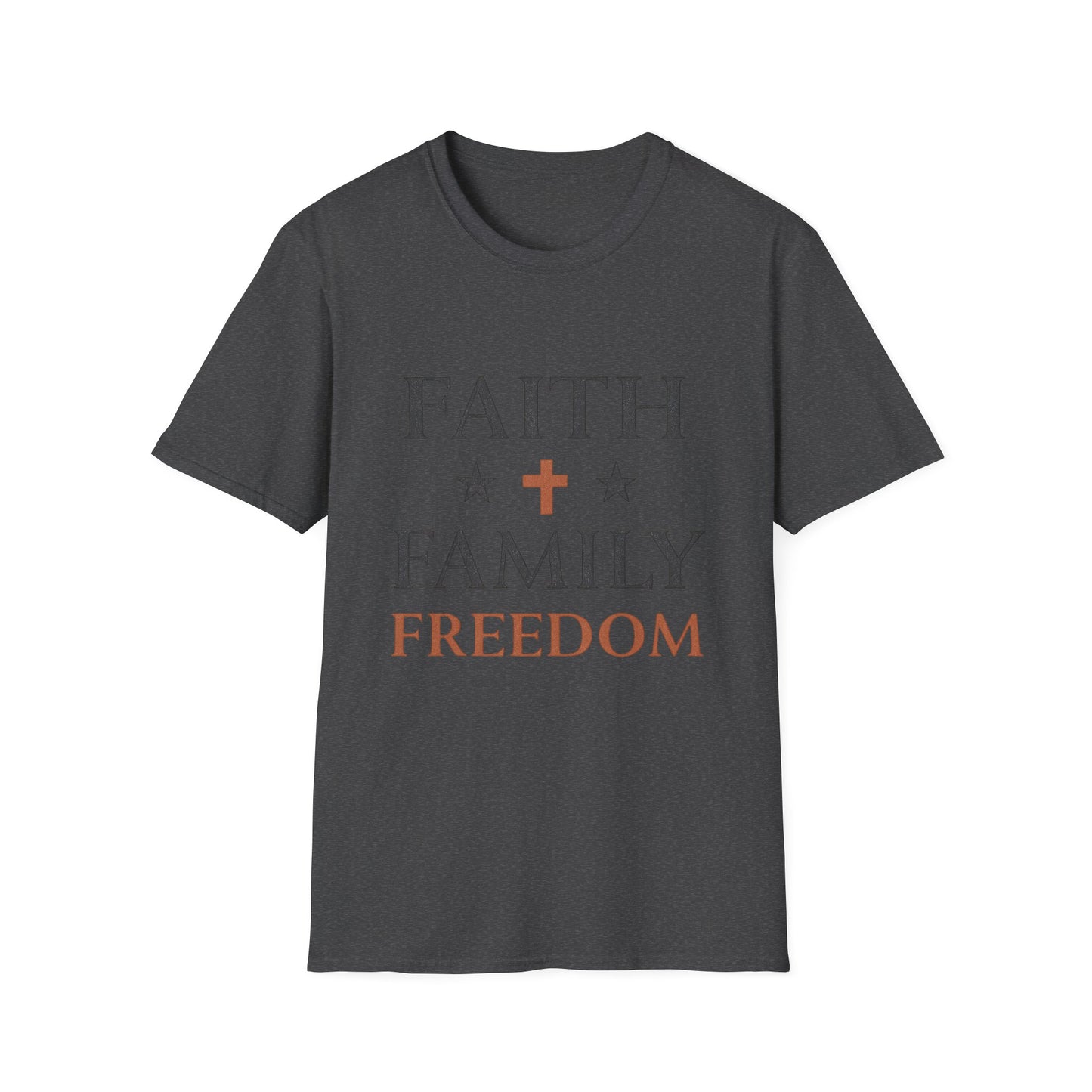 Faith Family Freedom Unisex T-Shirt | Soft Style Tee | Patriotic