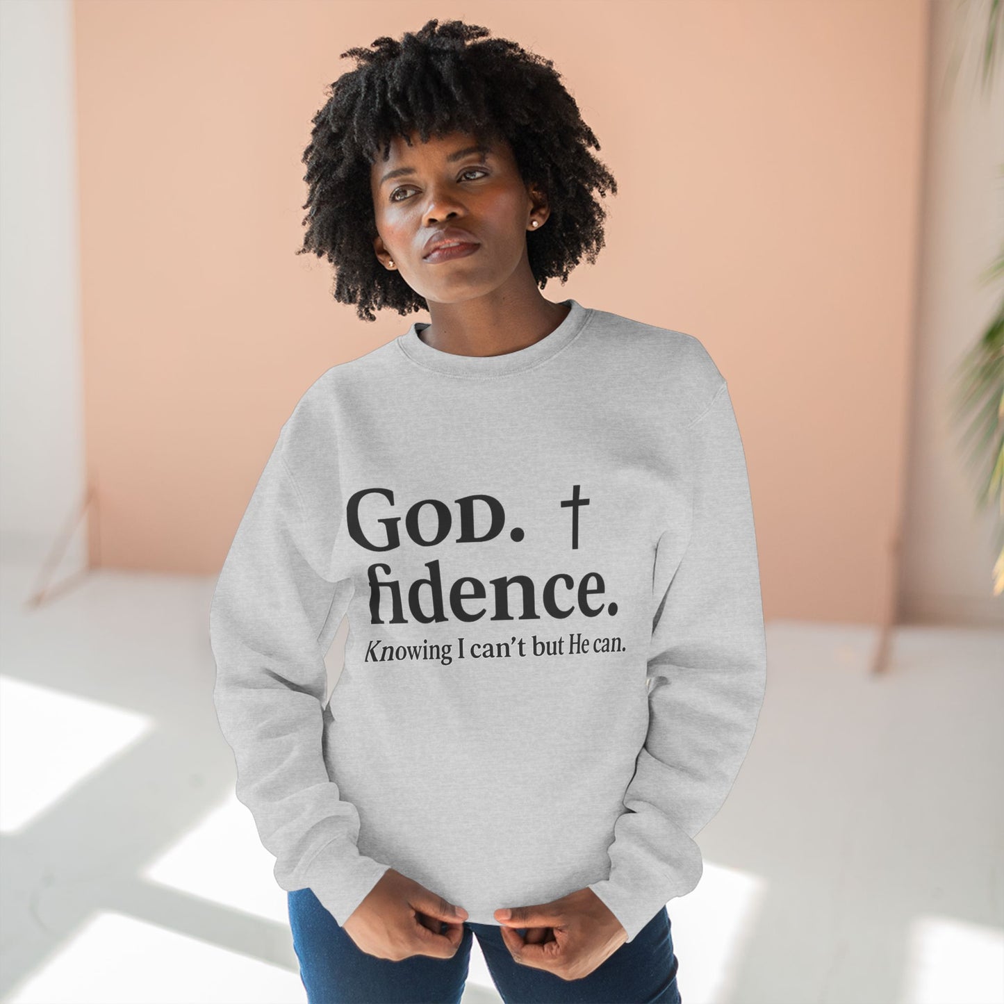 God.fidence Christian Unisex Sweatshirt | Faith Over Fear Unisex Sweatshirt