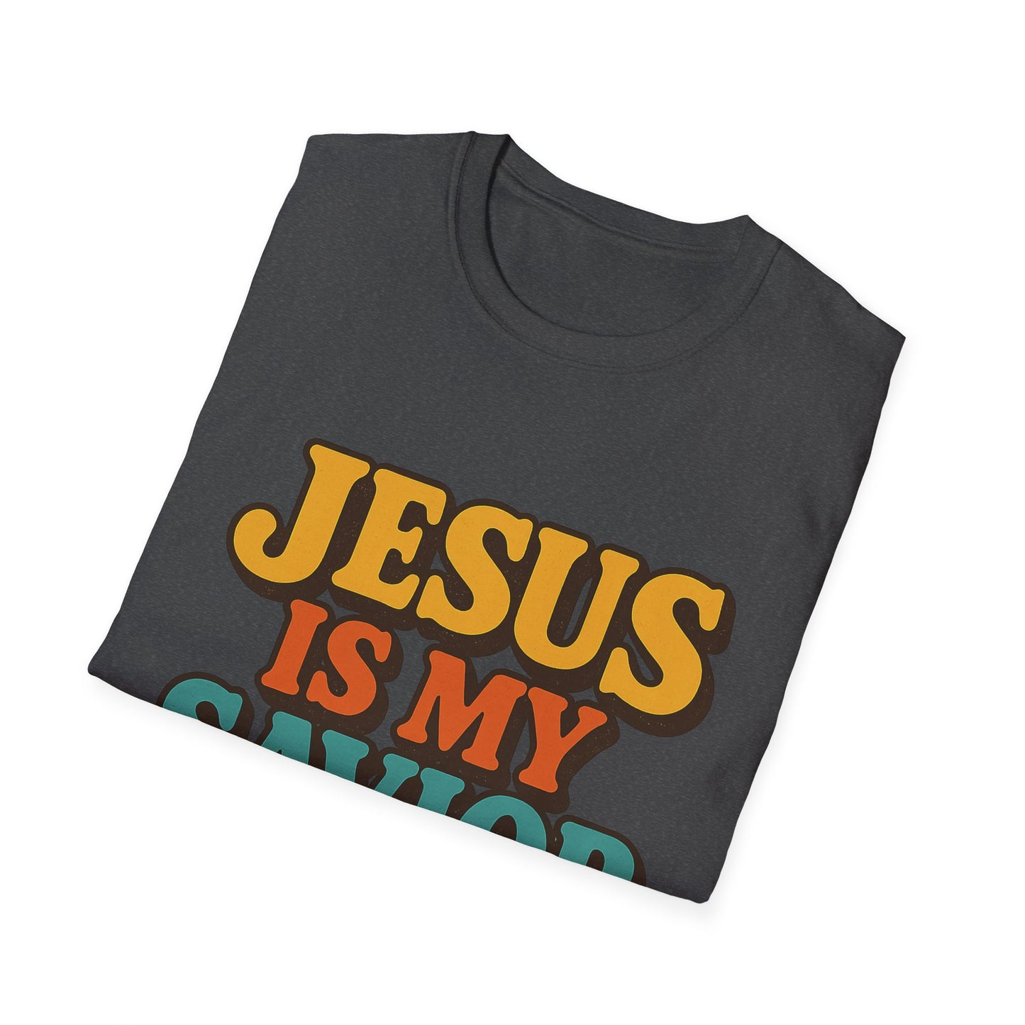Jesus Is My Saviour Softstyle Christian Tee | Faith T-Shirt for Men & Women.