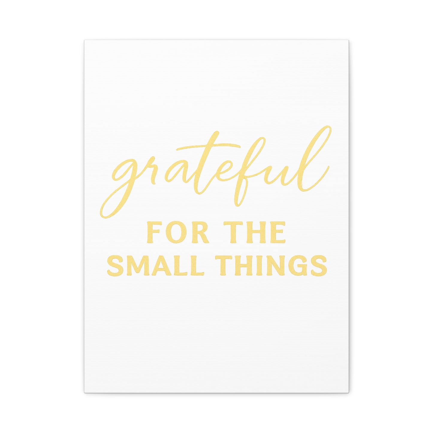 Grateful Wall Art | Inspirational Christian Home Decor - Matte Canvas, Stretched, 1.25"