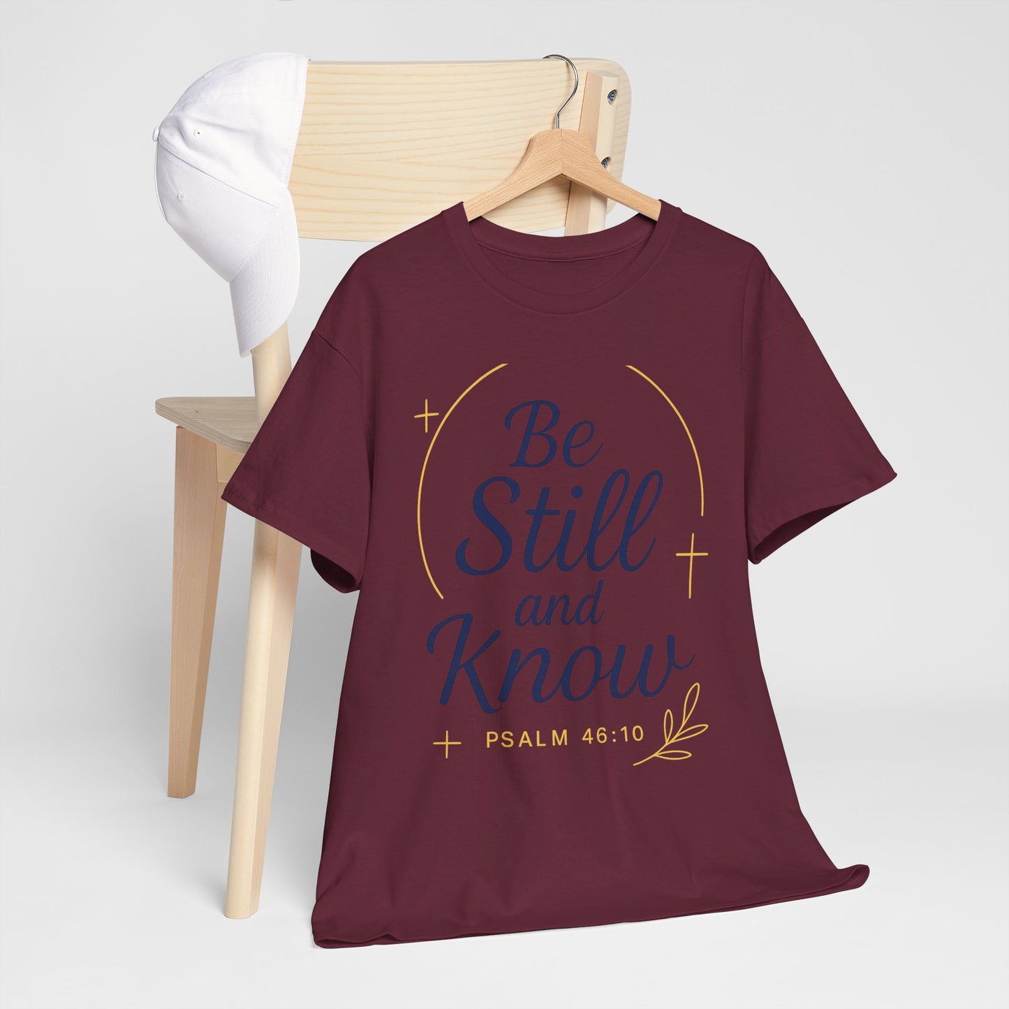 Unisex Heavy Cotton Tee - Be Still and Know Shirt, Inspirational Apparel for Mindfulness, Perfect Gift for Spiritual Gatherings, Bible [...]