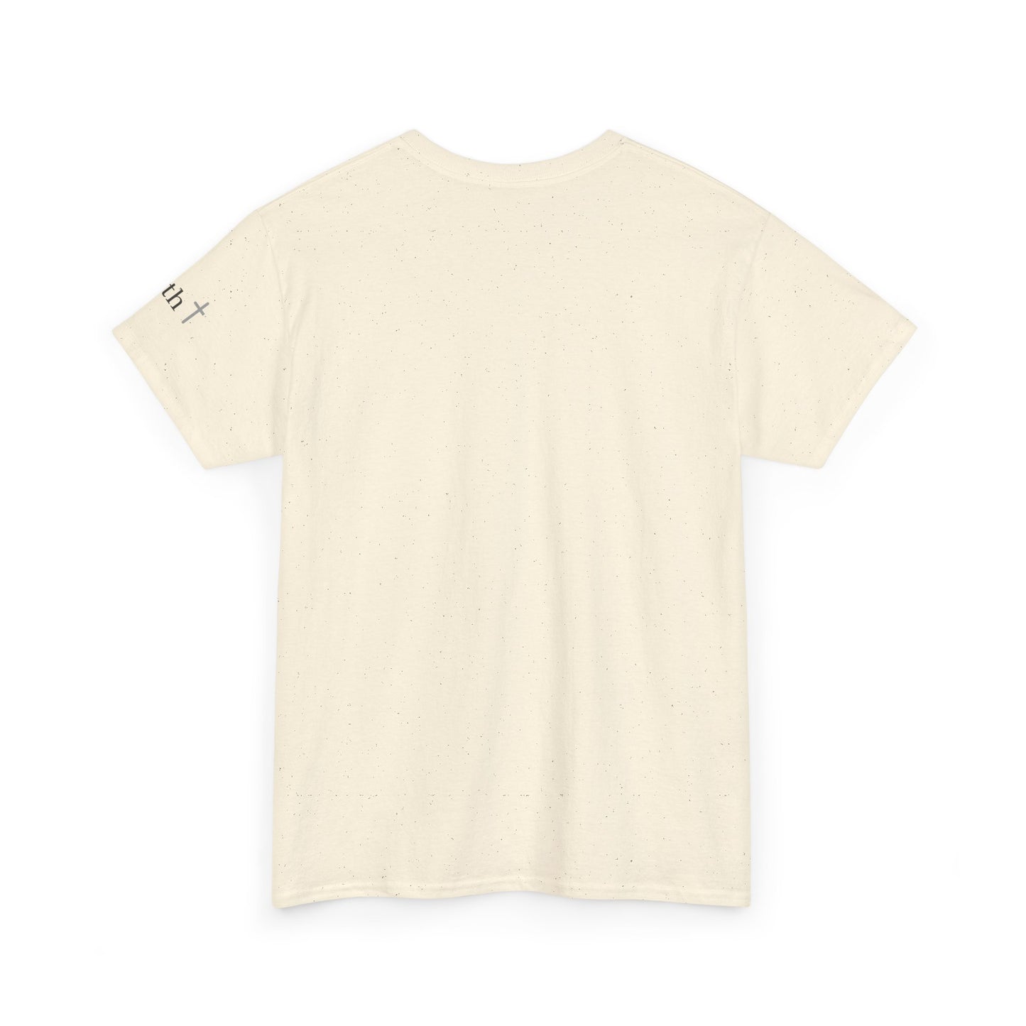 Faith Christian Heavy Cotton Tee with Cross Symbol – Unisex Inspirational T-Shirt