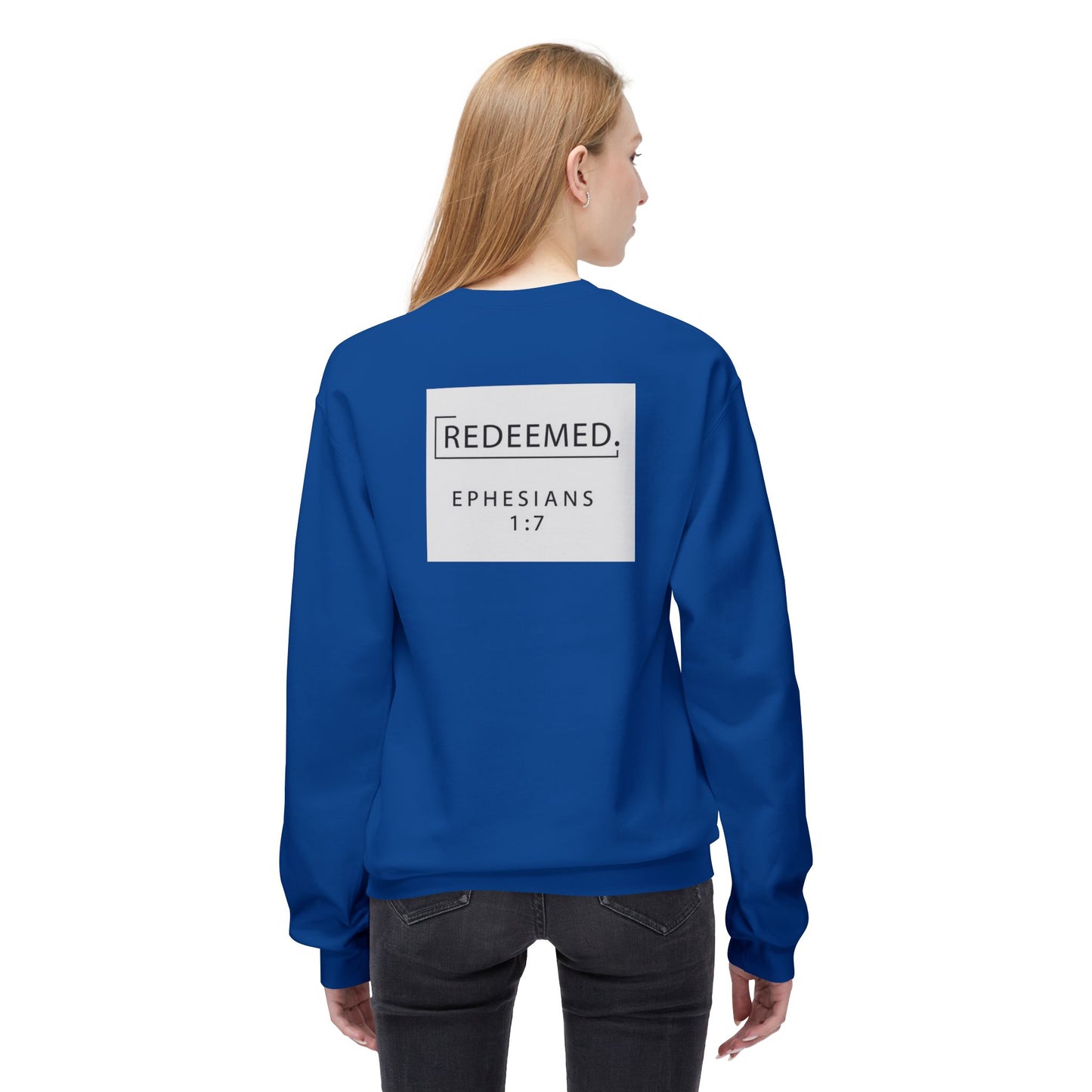 “Redemed” Crewneck Sweatshirt – Unisex Christian Apparel