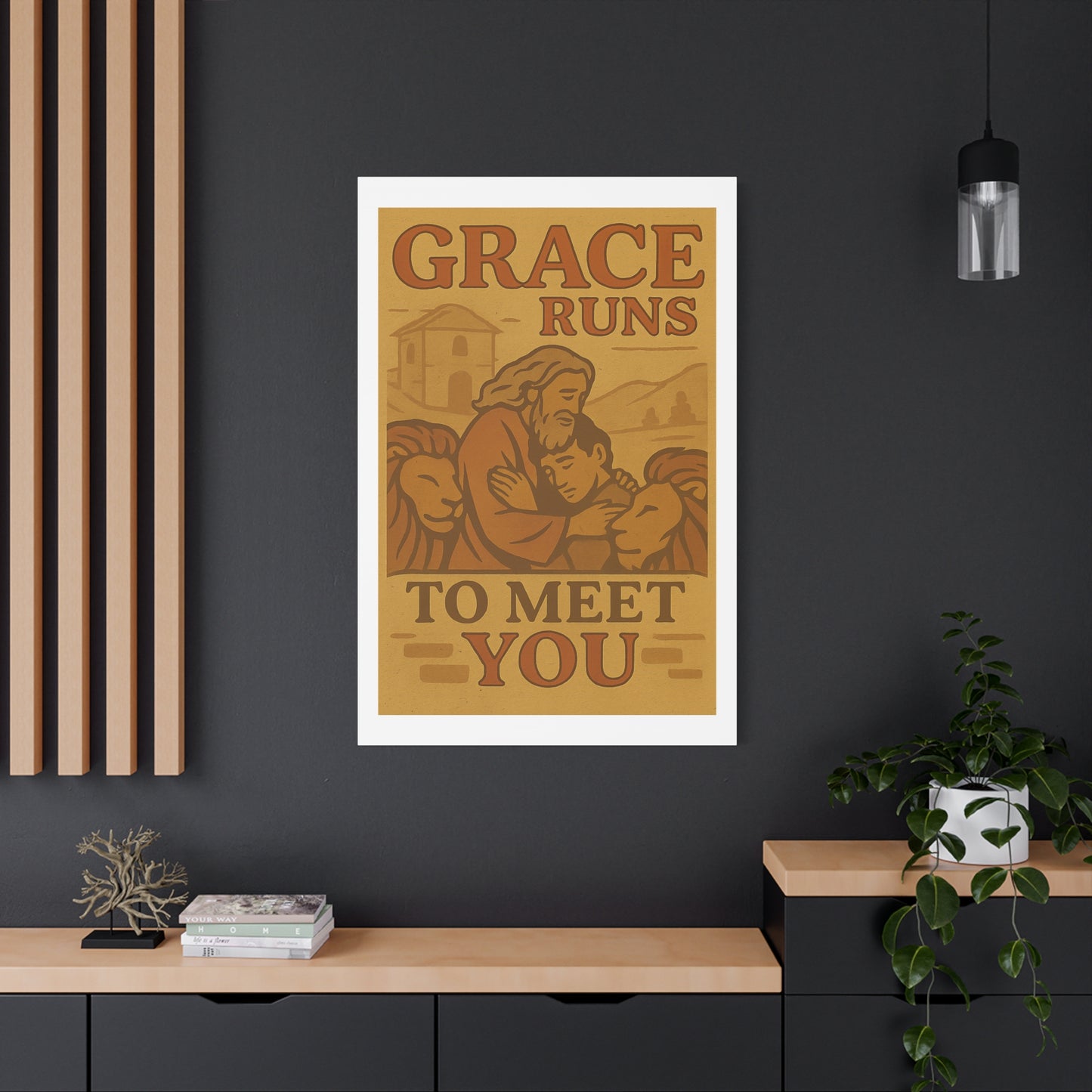 The Prodigal Son Wall Art | Vintage Christian Poster – Redemption & Grace Illustration.