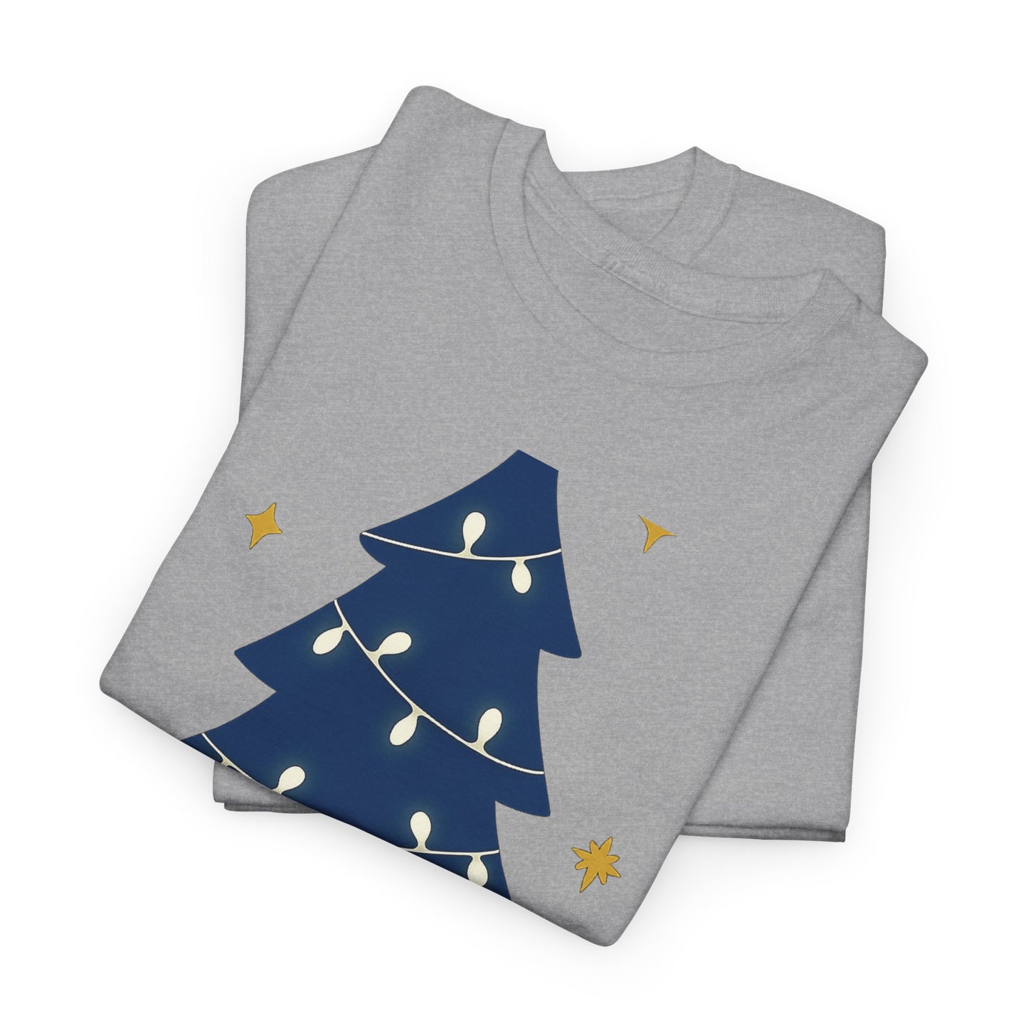 Merry Christmas Unisex Heavy Cotton Tee – Faith-Inspired Holiday Shirt