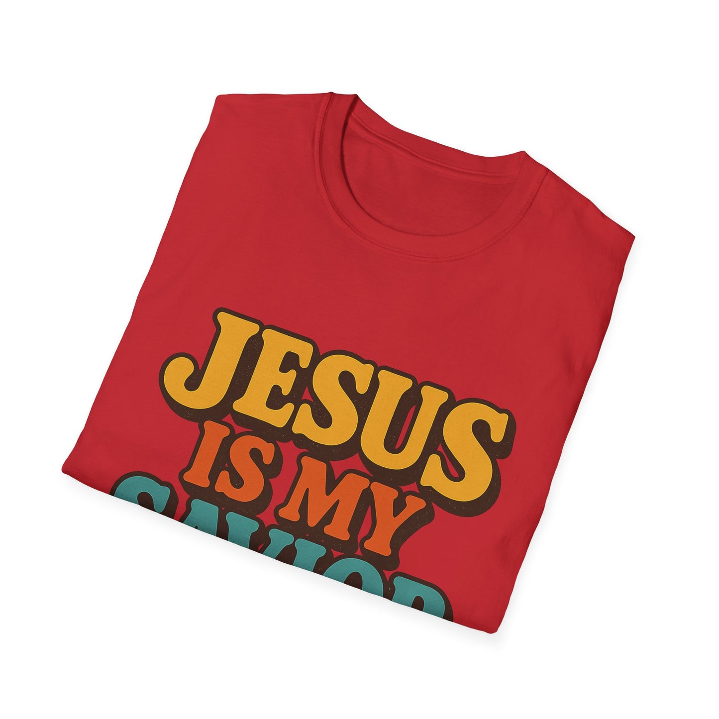 Jesus Is My Saviour Softstyle Christian Tee | Faith T-Shirt for Men & Women.