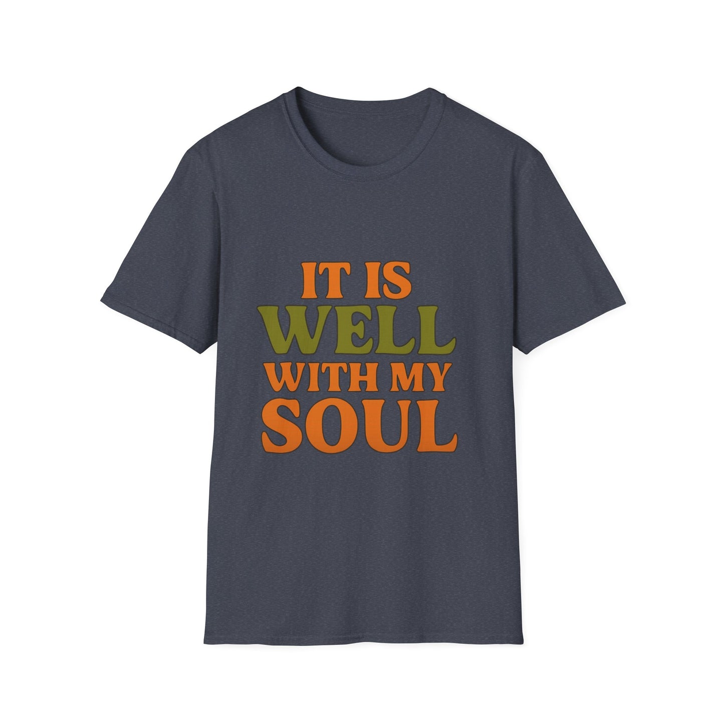 It Is Well With My Soul Christian T-Shirt – Softstyle Faith Tee for Women & Men.