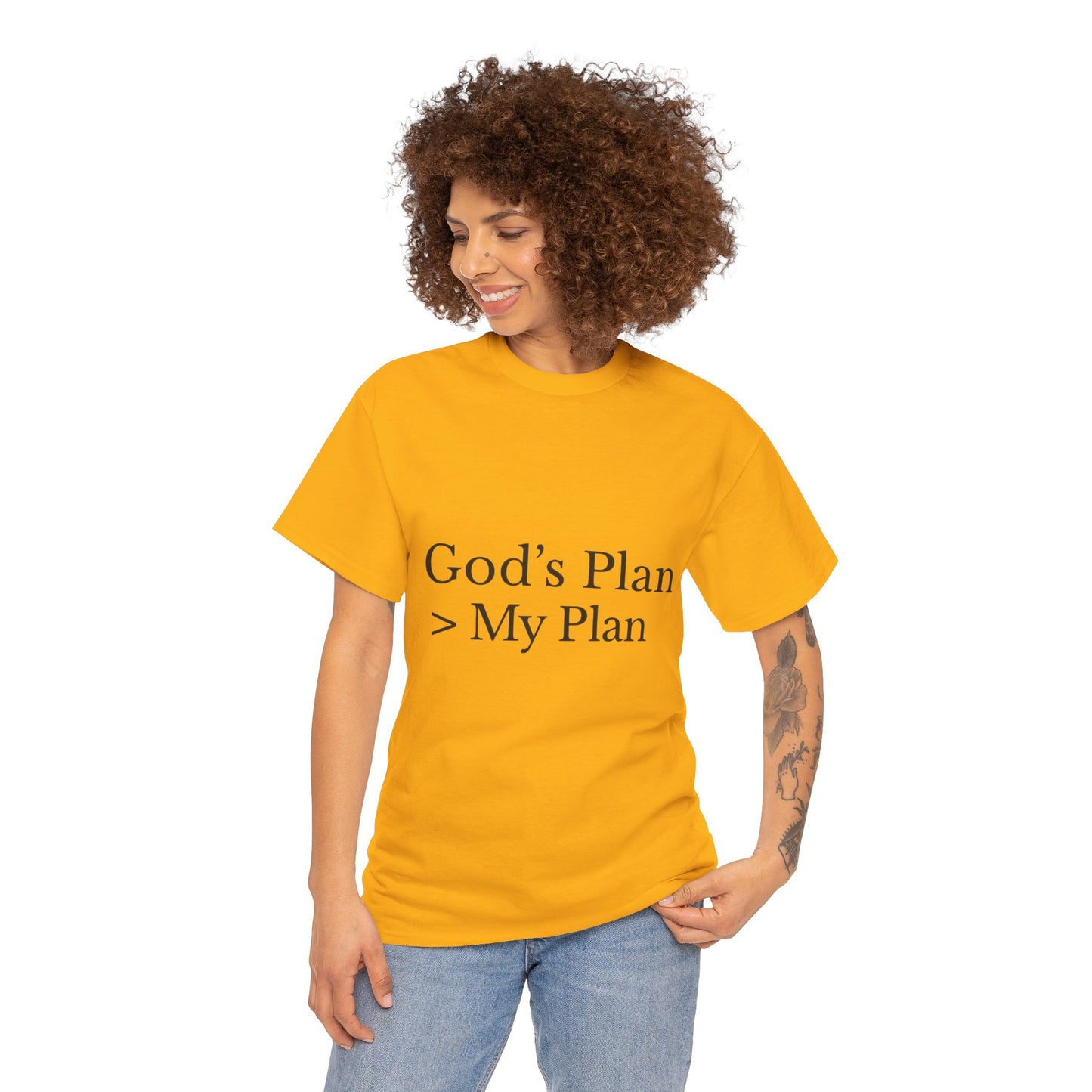 God’s Plan > My Plan T-Shirt – Christian Faith Unisex Tee