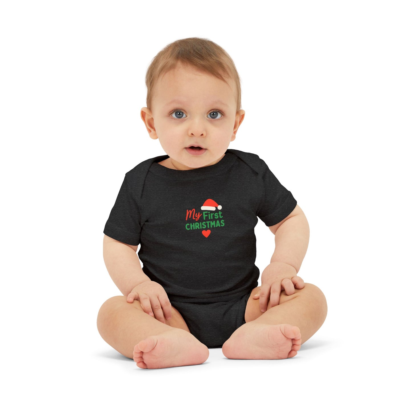 Baby’s First Christmas | Christian Infant Jersey One Piece – Soft & Festive Holiday Bodysuit