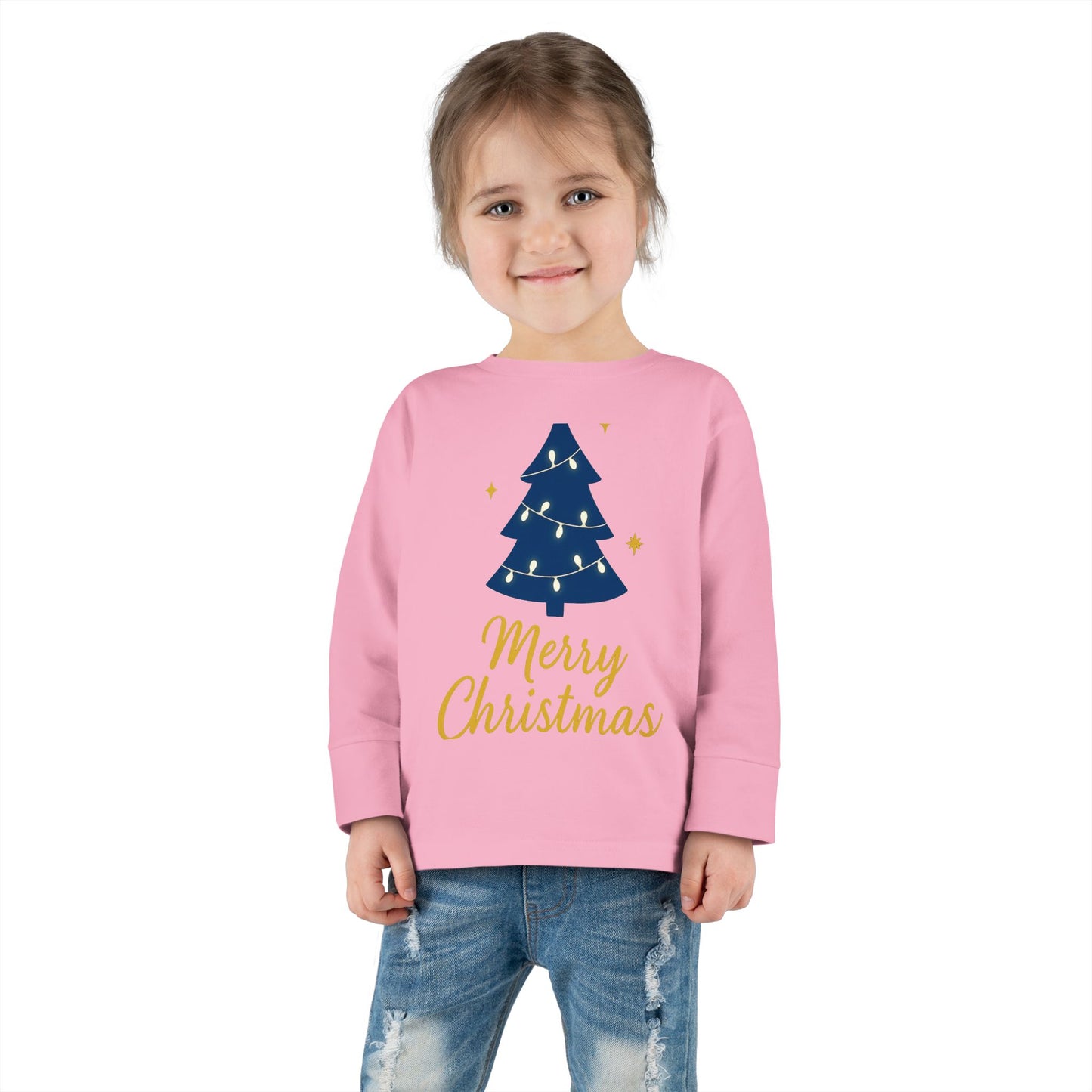 Merry Christmas Toddler Long Sleeve Tee