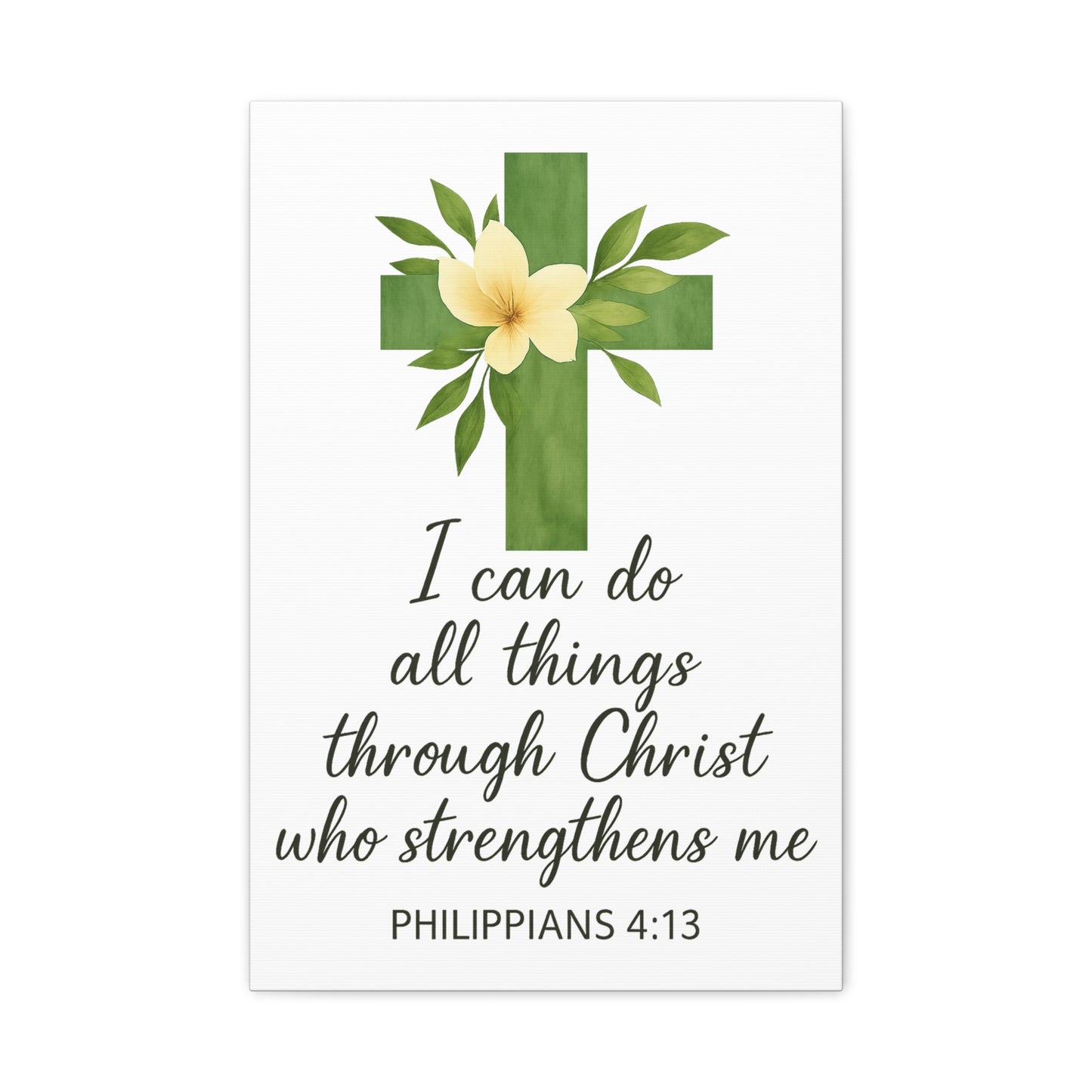 Philippians 4:13 Wall Art | Christian Scripture Home Decor