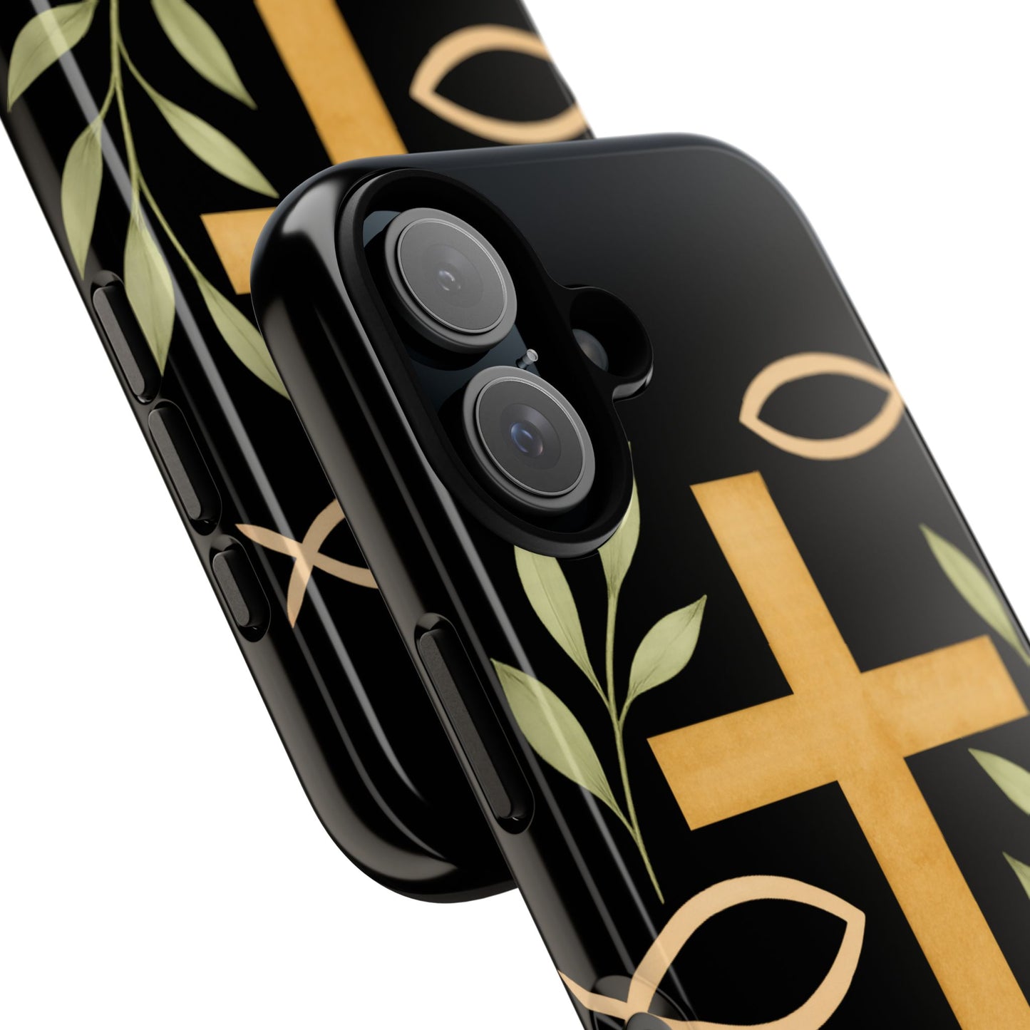 Christian Faith Phone Case with Floral Design