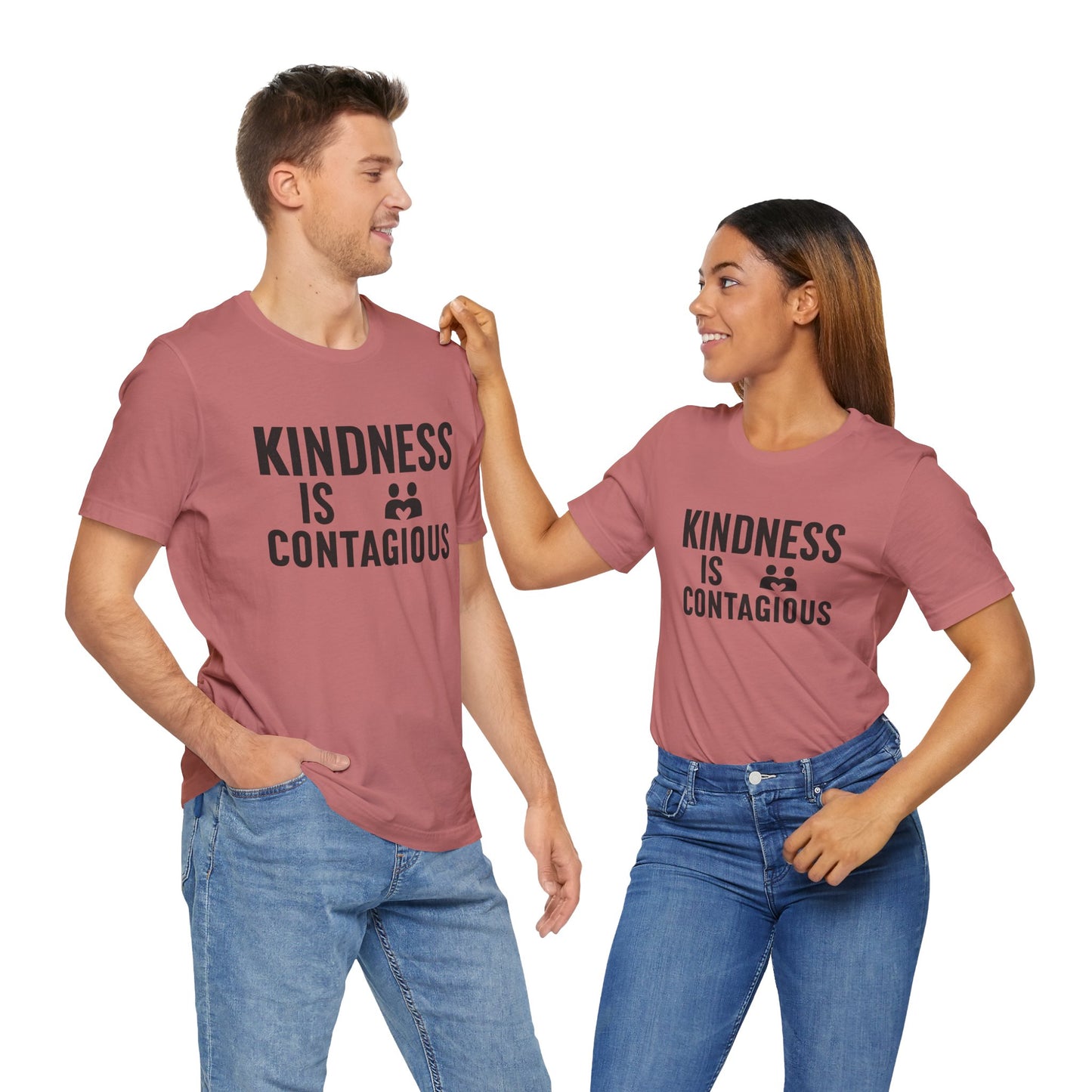 Kindness is Contagious Unisex T-Shirt | Soft Jersey Short Sleeve