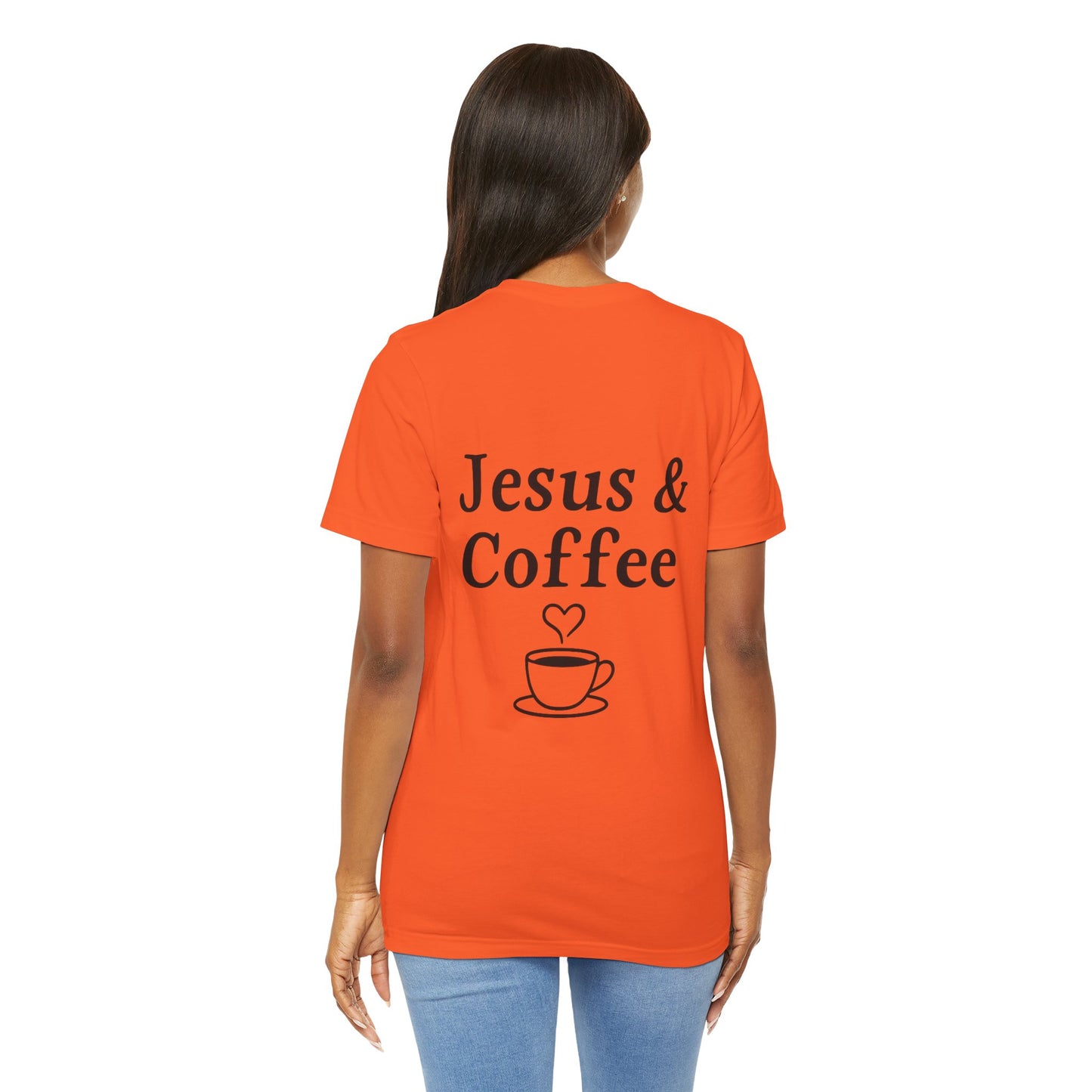 Jesus & Coffee Unisex T-Shirt | Short Sleeve Jersey Tee | Faith