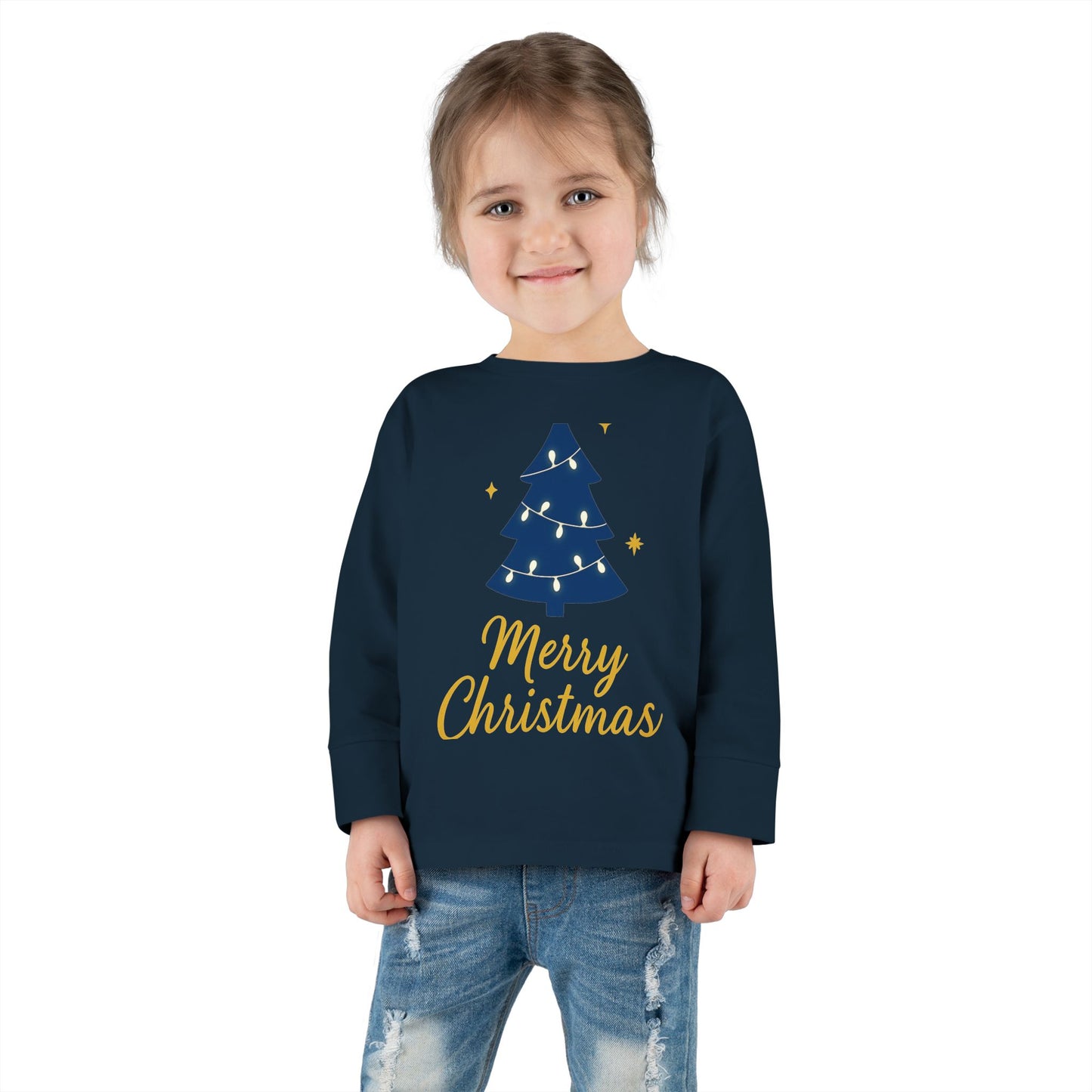 Merry Christmas Toddler Long Sleeve Tee