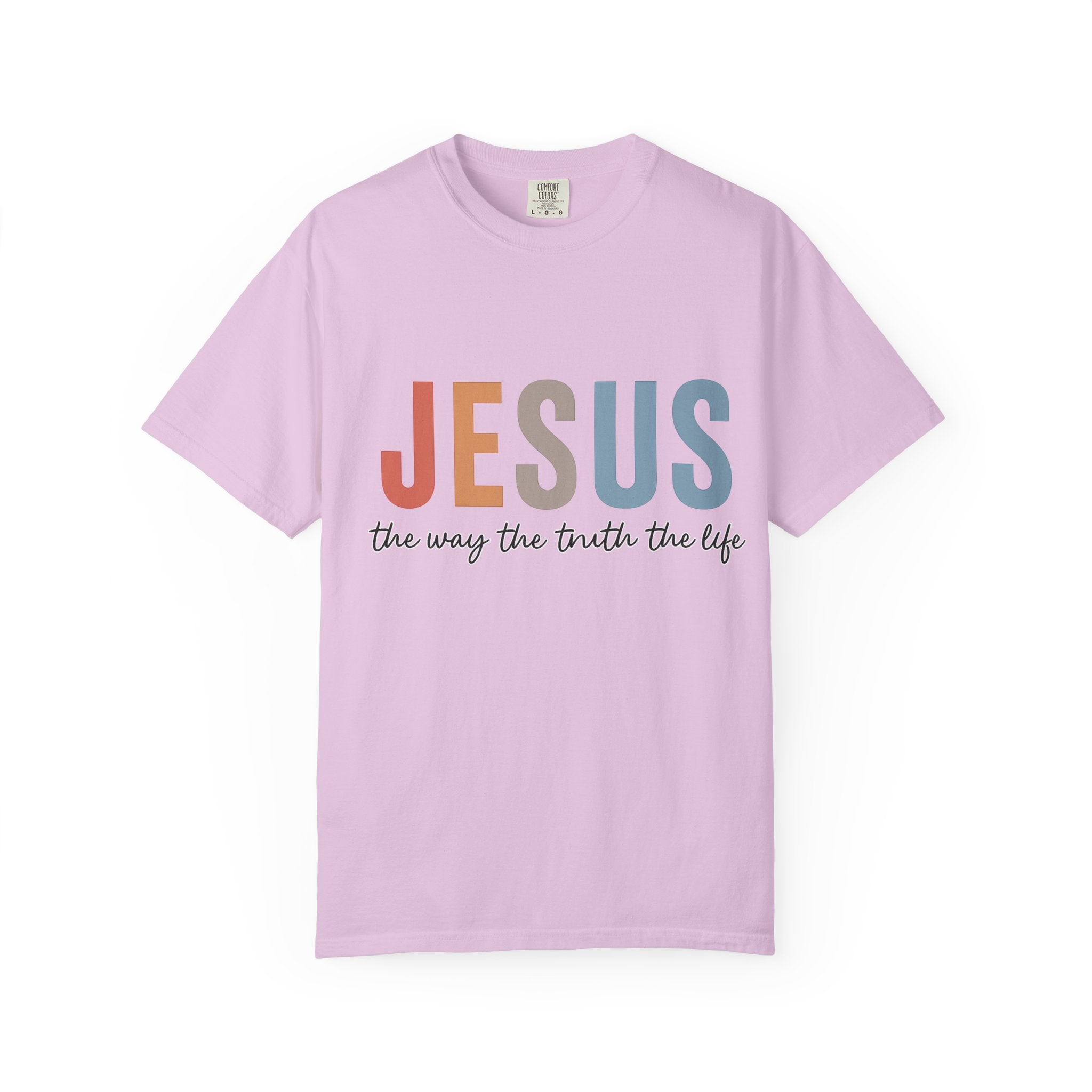 “Jesus — The Way, The Truth, The Life” Faith Tee – Premium Comfort Colors® Christian Shirt | Lexad Designs