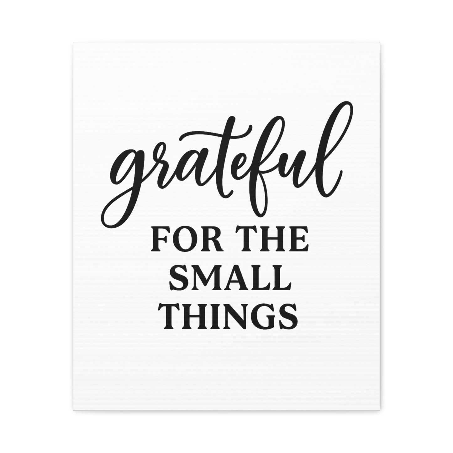 Grateful Wall Art | Inspirational Christian Home Decor-Matte Canvas, Stretched, 1.25"