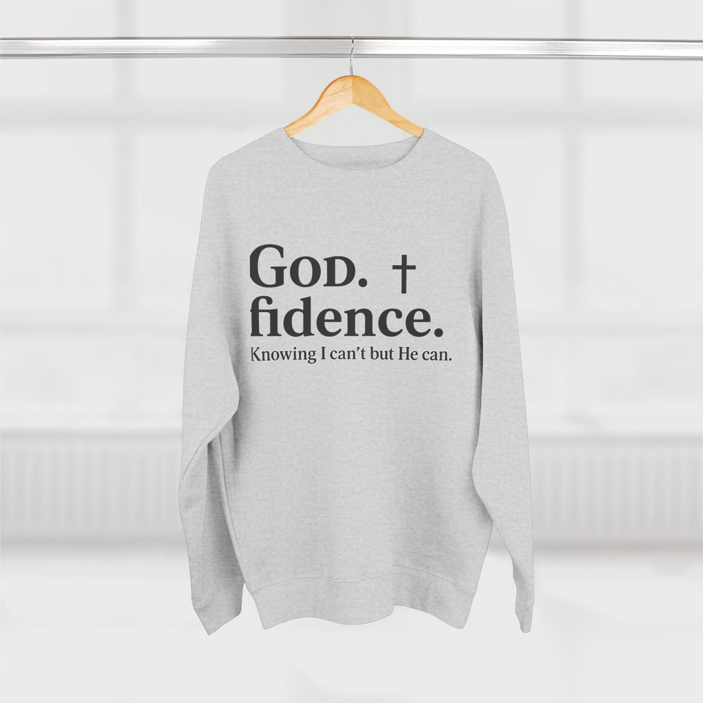 God.fidence Christian Unisex Sweatshirt | Faith Over Fear Unisex Sweatshirt